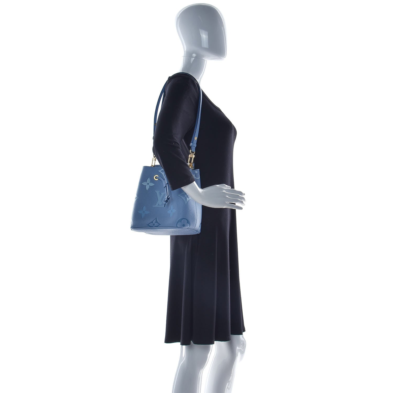 Louis Vuitton Empreinte Monogram Giant By The Pool Neonoe BB Summer Blue 2 of 8