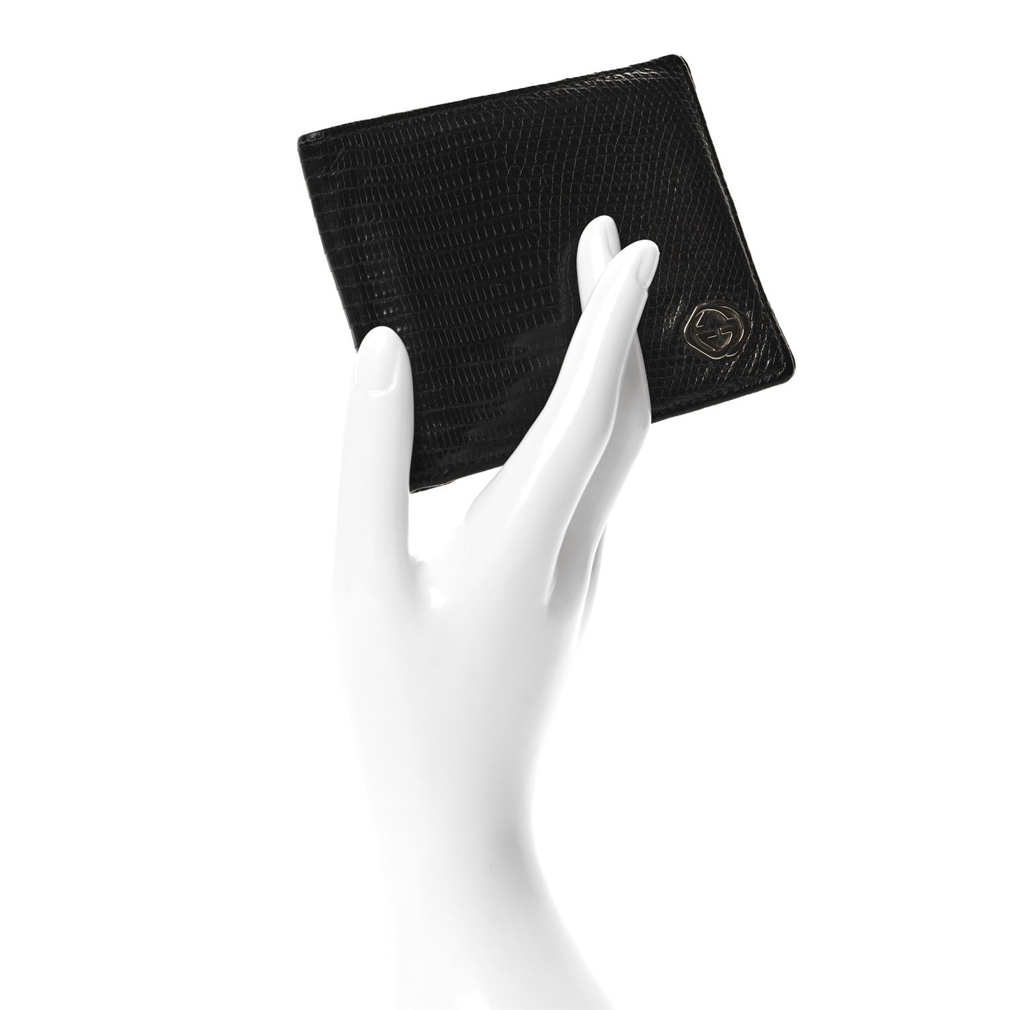 Lizard Bi-Fold Wallet Black