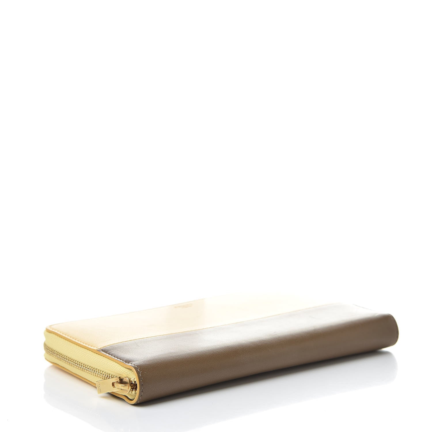 Celine Lambskin Large Zip Around Multifunction Wallet Butter 4 of 12