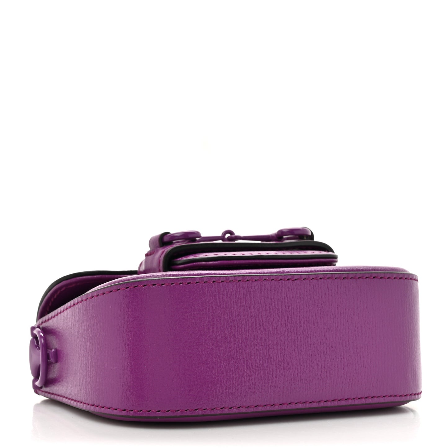 Azalea Calfskin Web Monochrome Horsebit 1955 Wallet On Strap Purple