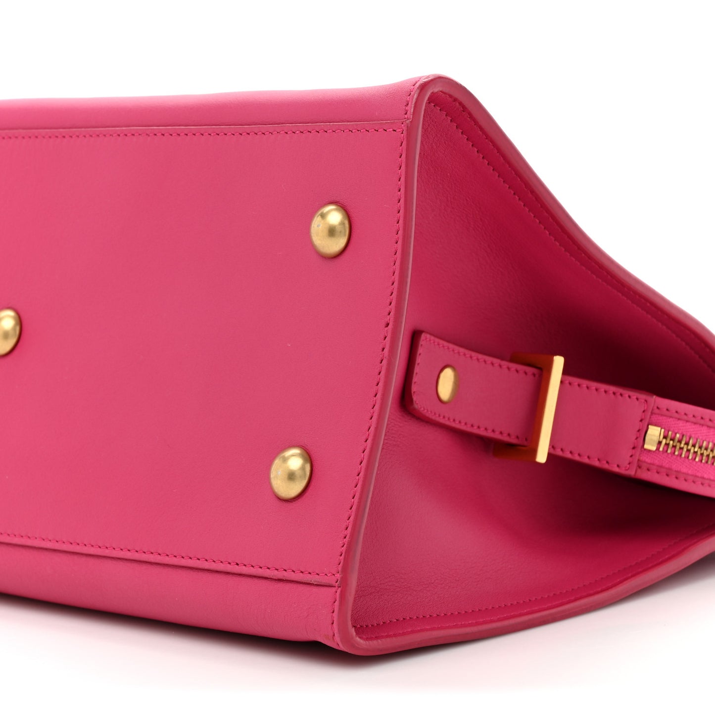 Calfskin Small Classic Y Cabas Fuchsia