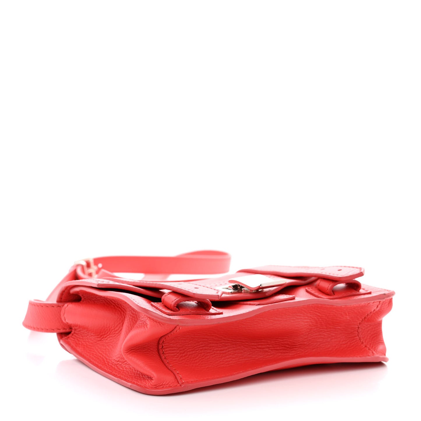 Lambskin PS1 Mini Pouch Messenger Deep Coral