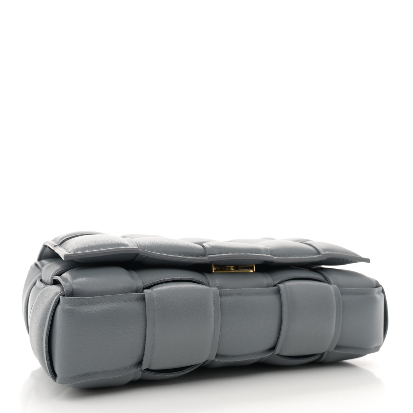 Nappa Maxi Intreccio Small Padded Cassette Crossbody Thunder