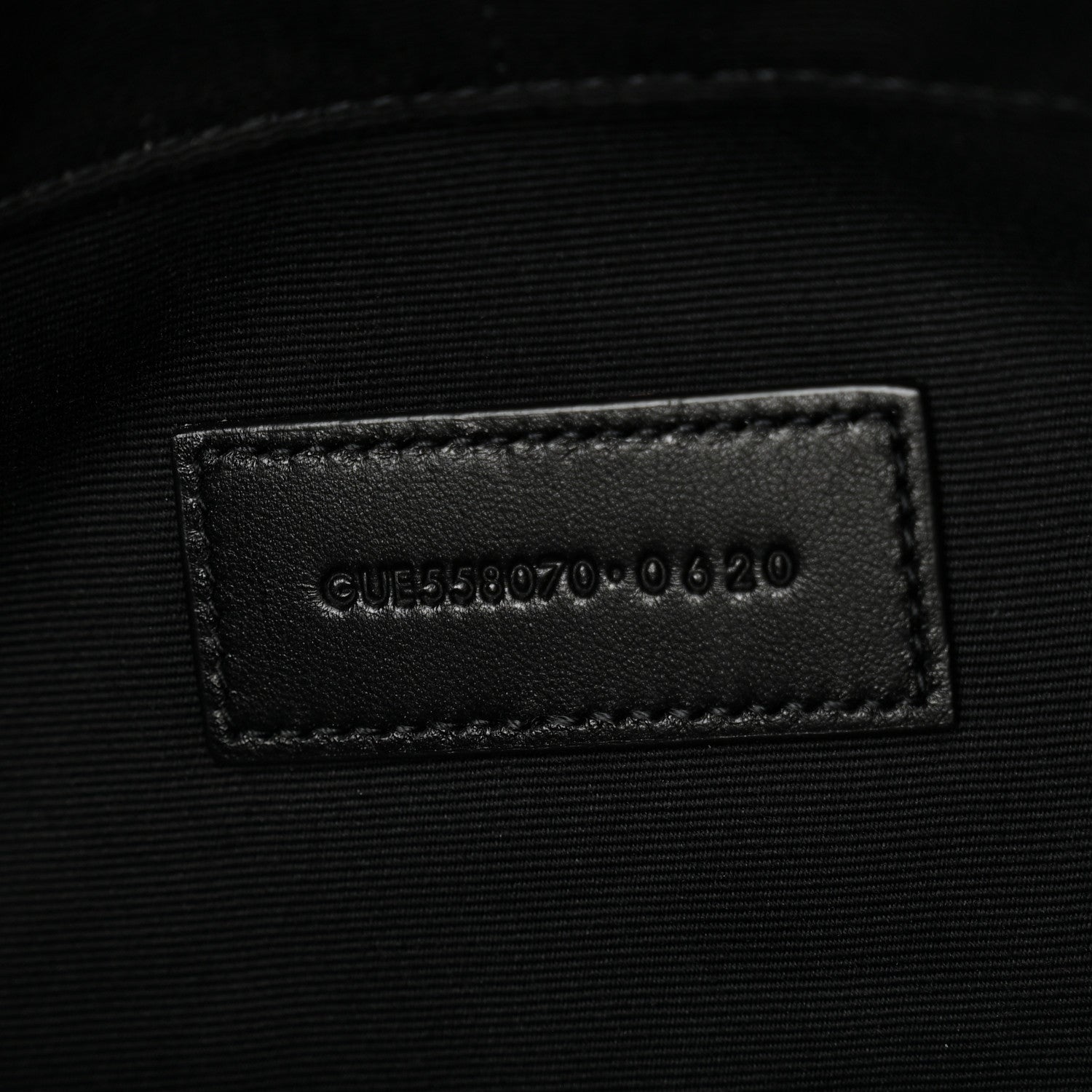 Saint Laurent Calfskin Crocodile Embossed Tablet Pouch Crema Soft 7 of 11
