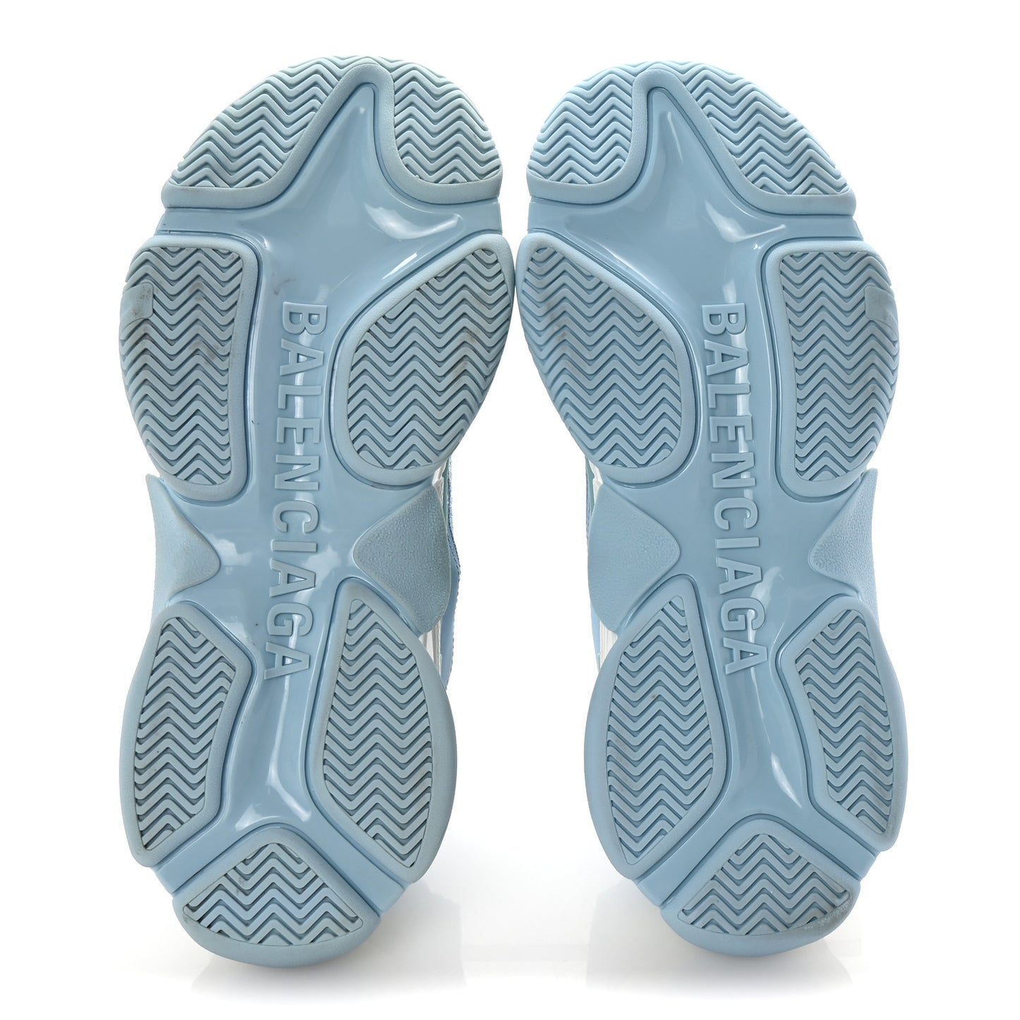 Fabric Mesh Mens Triple S Sneakers 42 Light Bleu White