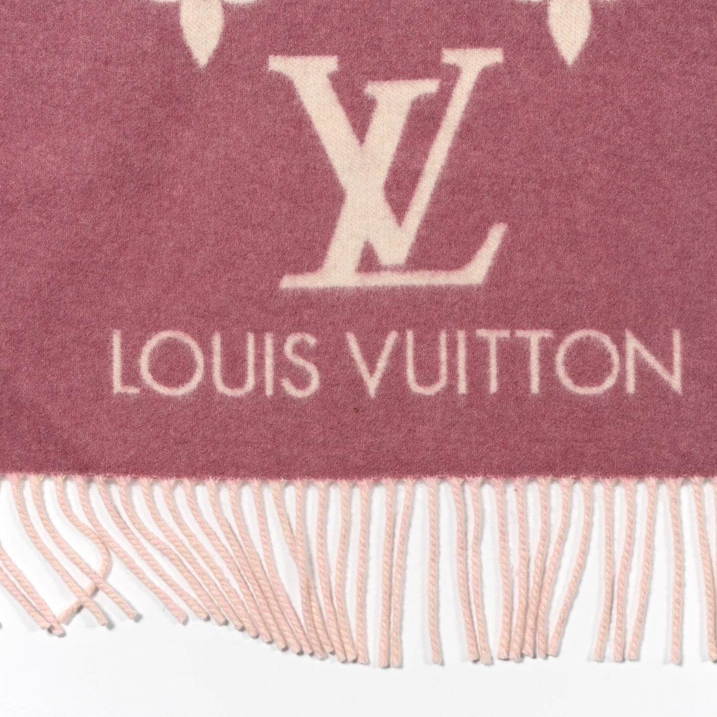Cashmere Monogram Gradient Reykjavik Scarf Light Pink