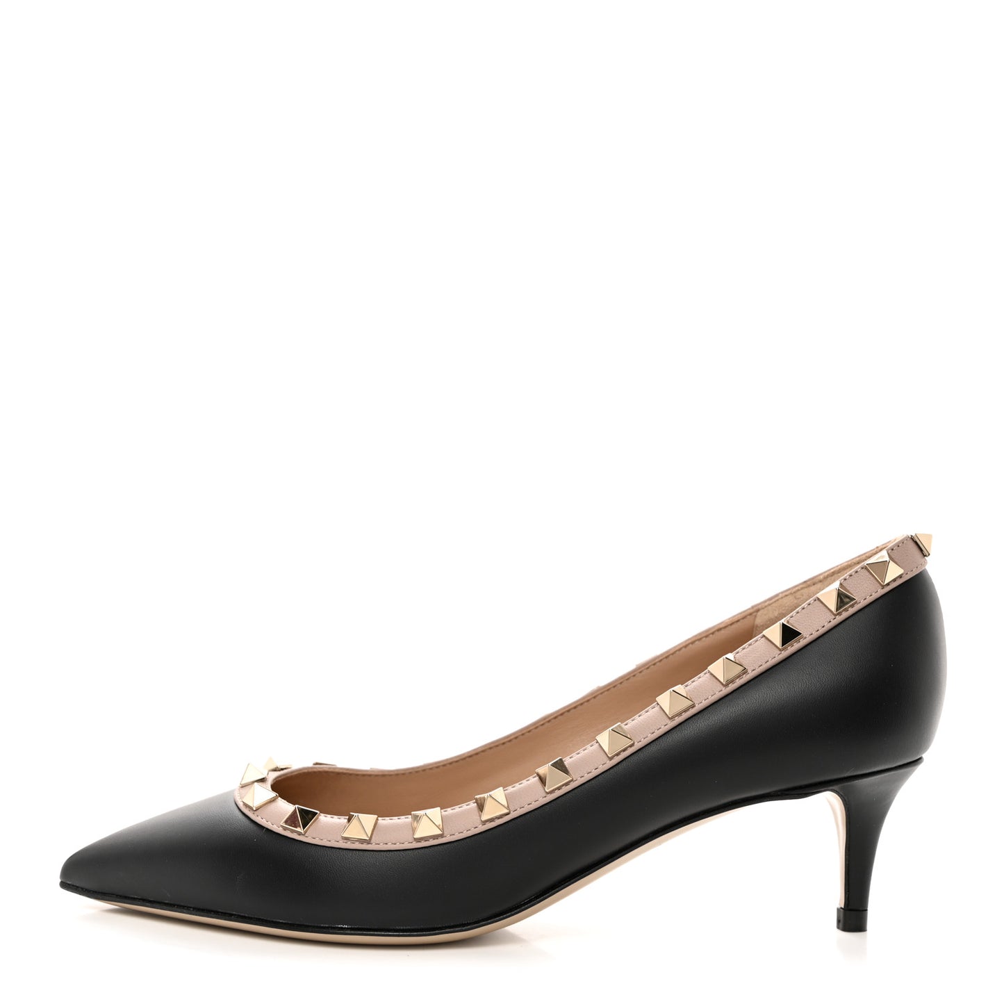 Nappa Rockstud 50mm Pump 35 Black Poudre