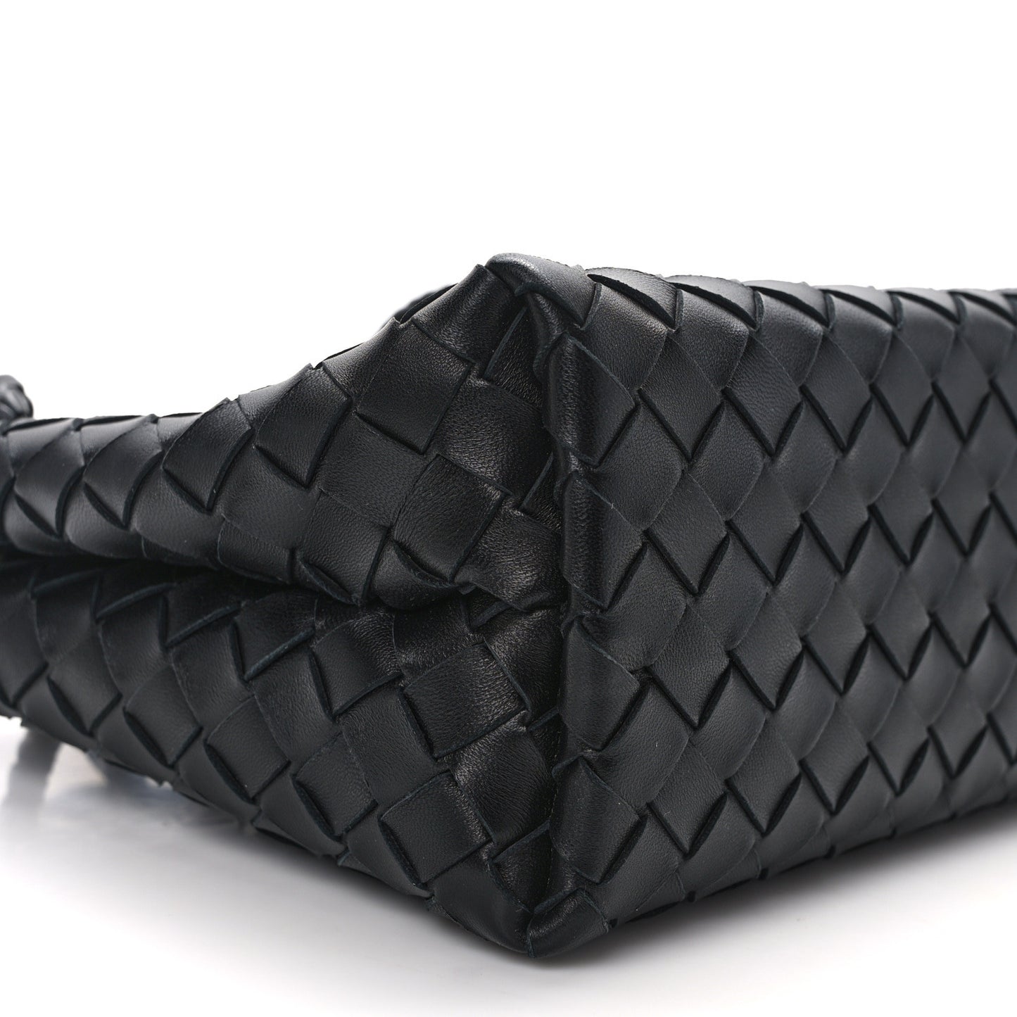 Nappa Intrecciato Small Andiamo Shoulder Bag Black