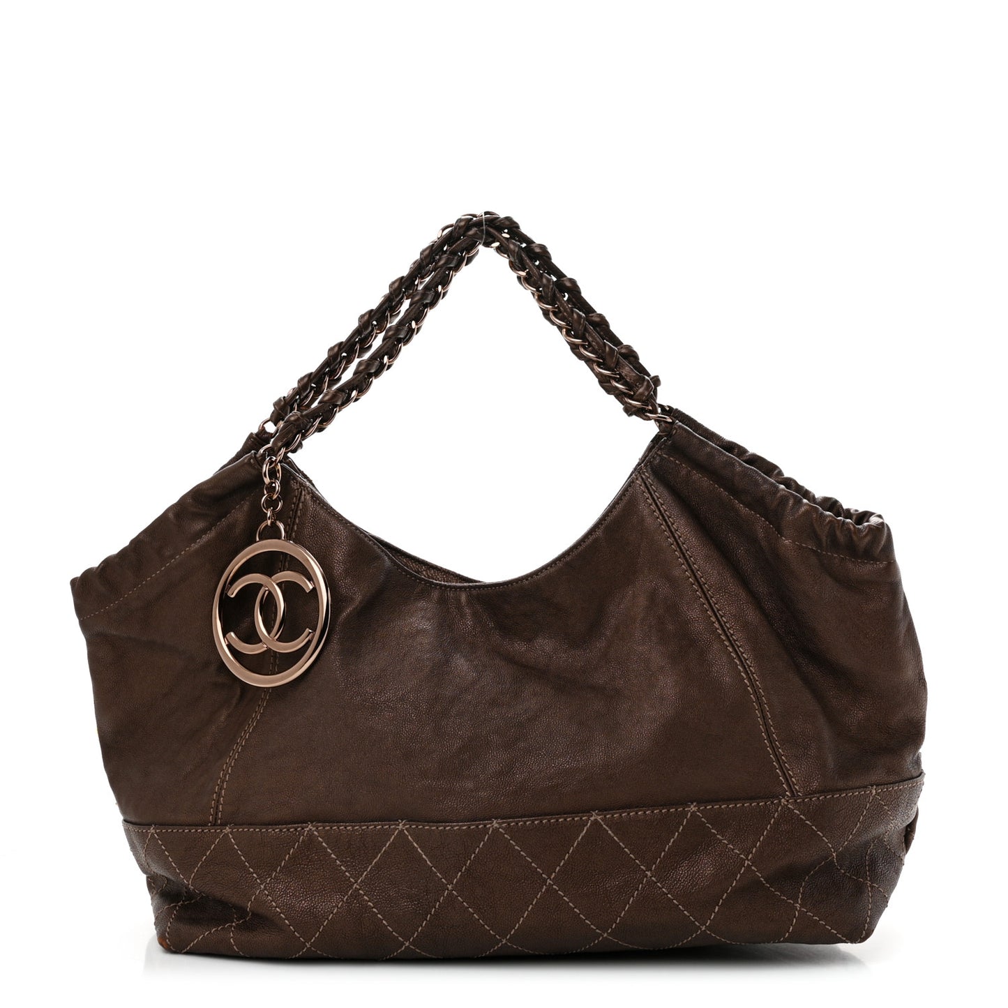 Metallic Calfskin Baby Coco Cabas Bronze