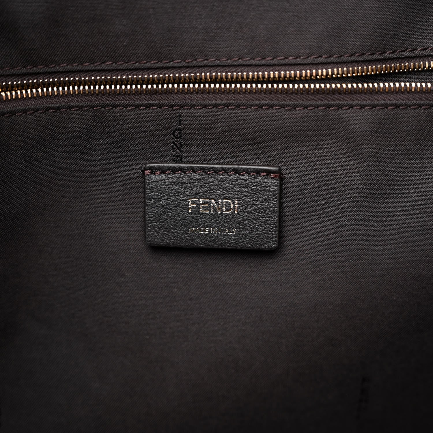 Fendi Fabric Jacquard Vitello Seta Plexiglass Pequin Gingham Large Fendi Sunshine Shopper Tote Tobacco Moro Black 6 of 10