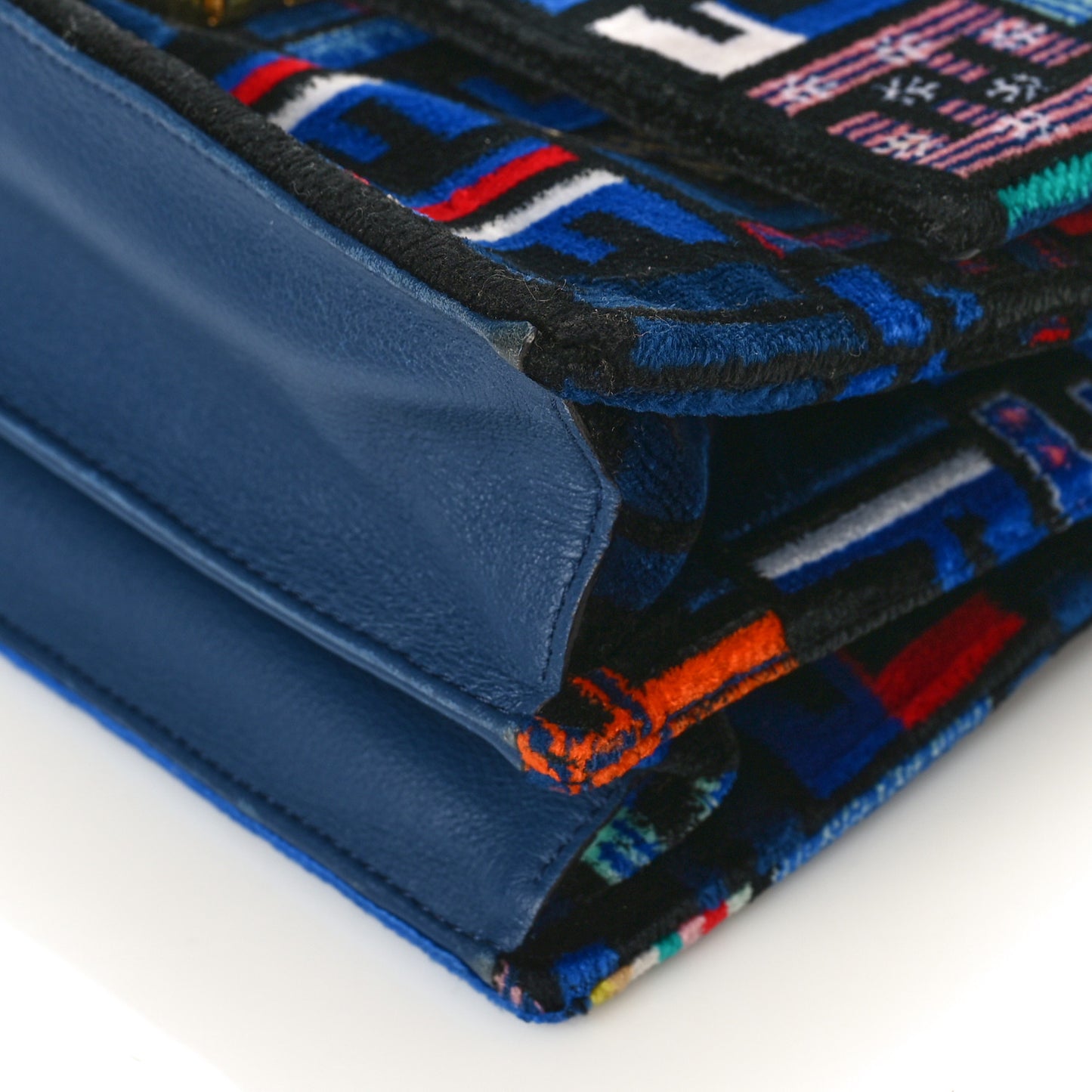 Velvet Vitello Dolce Fun Fair Kan I Shoulder Bag Blue Multicolor