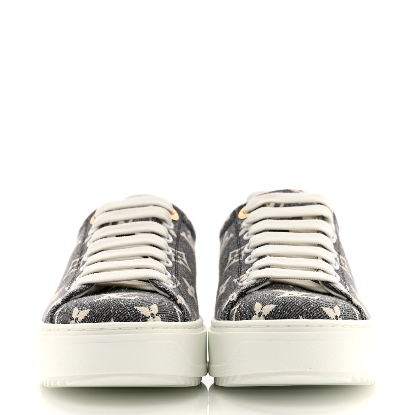 Denim Monogram Time Out Sneakers 36
