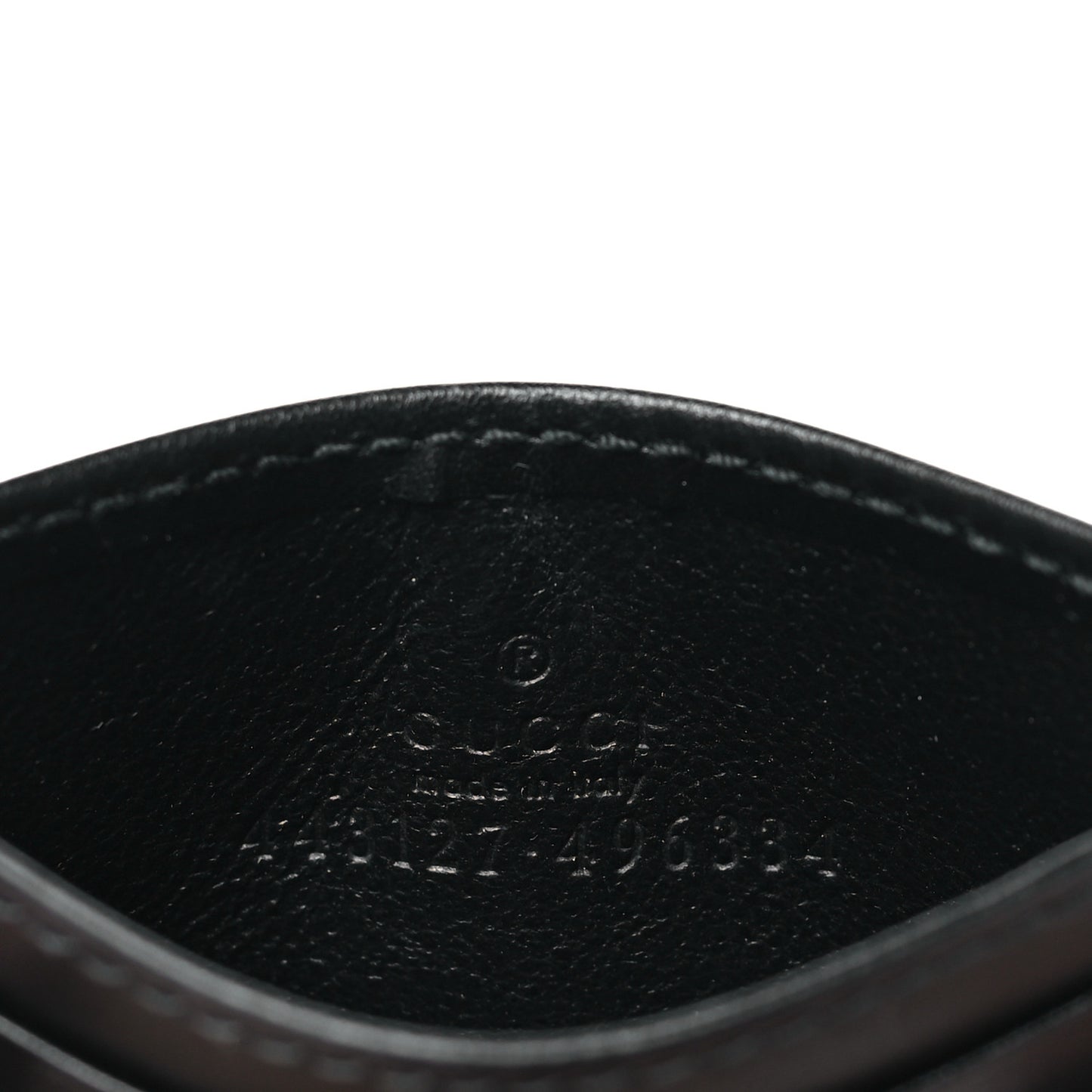 Calfskin Matelasse GG Marmont Card Holder Black