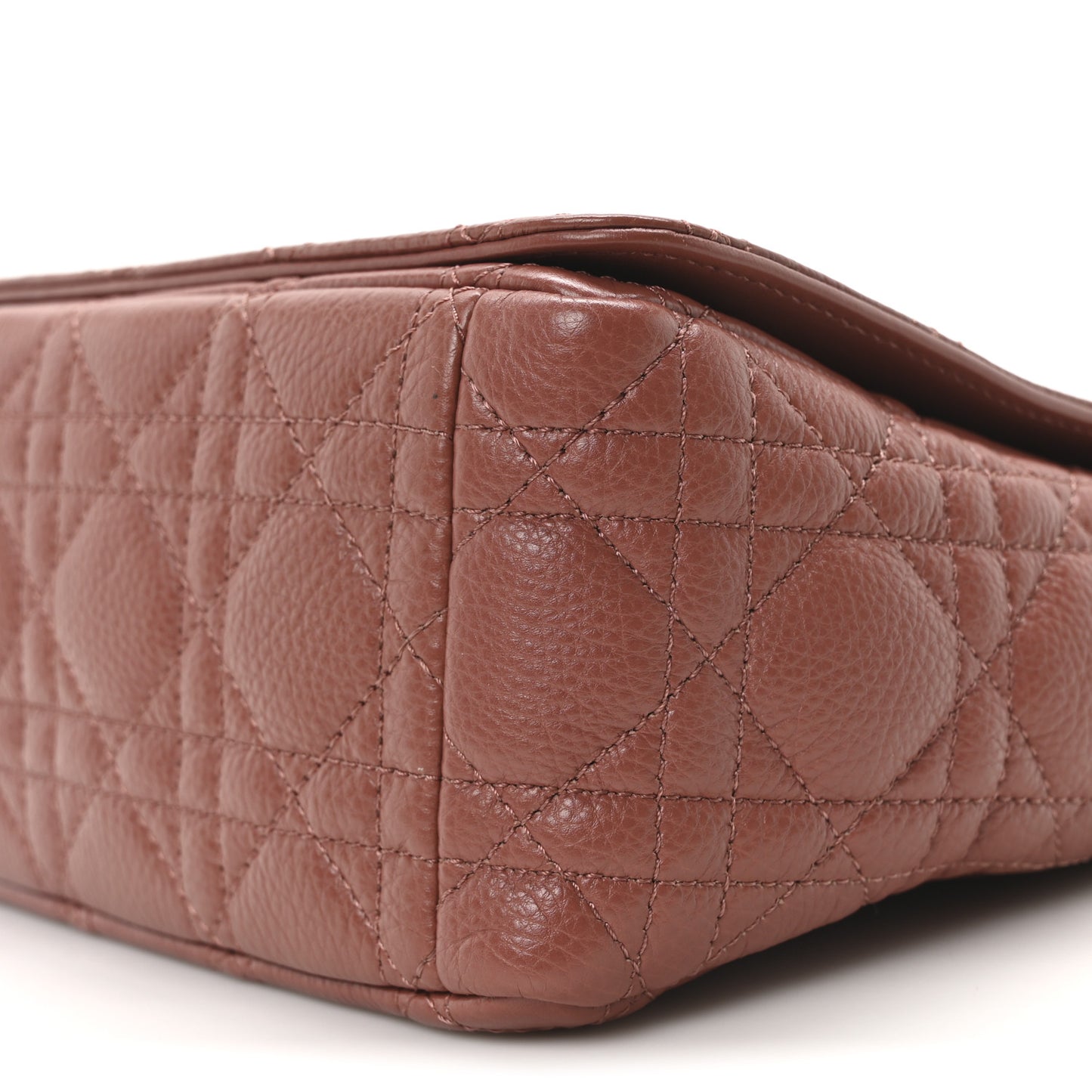 Calfskin Cannage Medium Caro Bag Rust