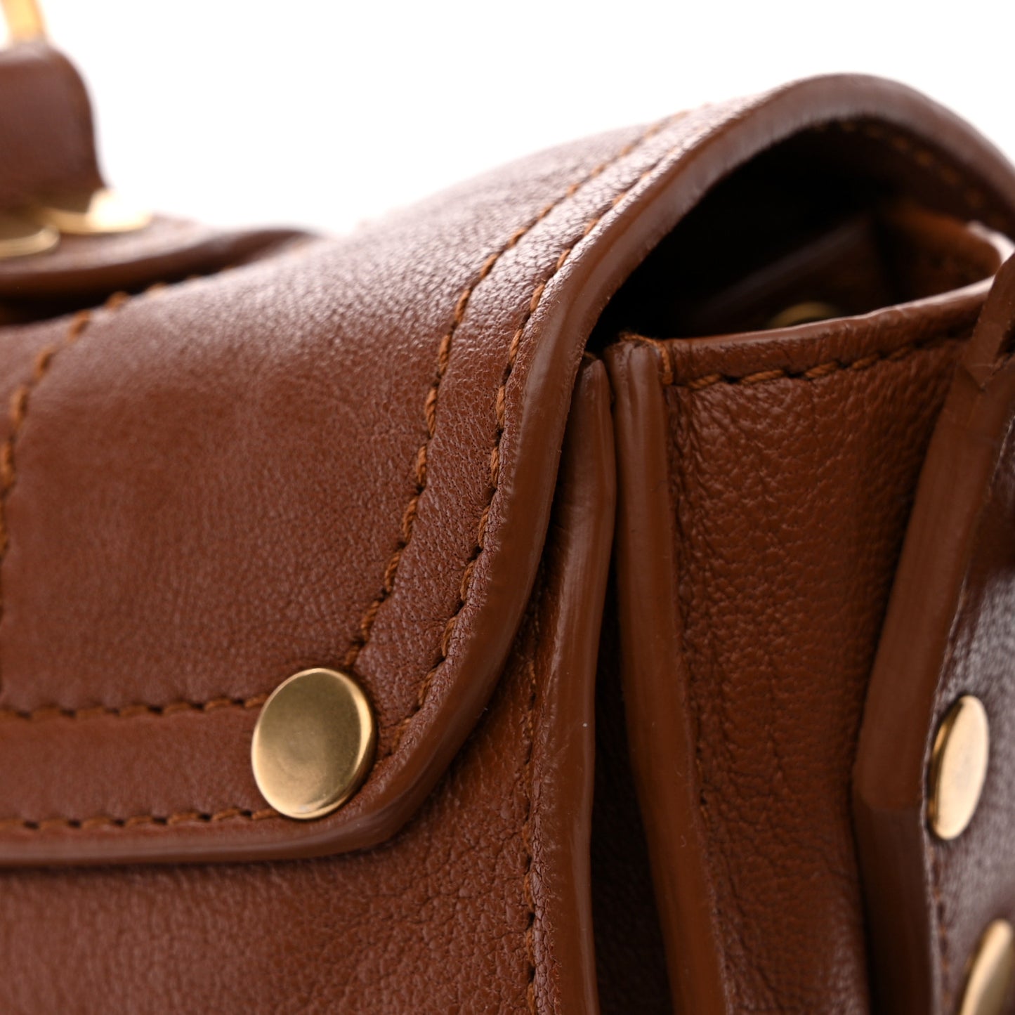 Lambskin Medium PS1 Satchel Saddle