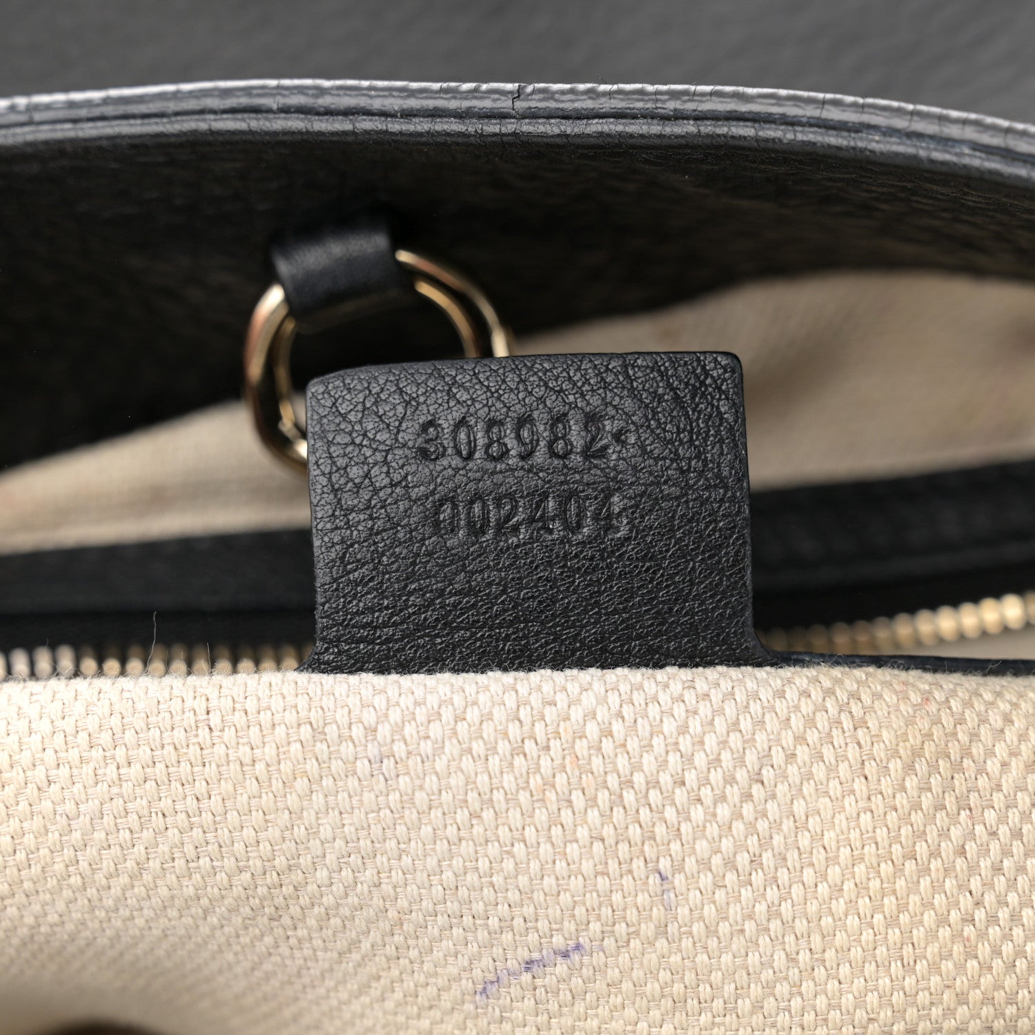 Gucci Pebbled Calfskin Medium Soho Chain Shoulder Bag Black 7 of 17