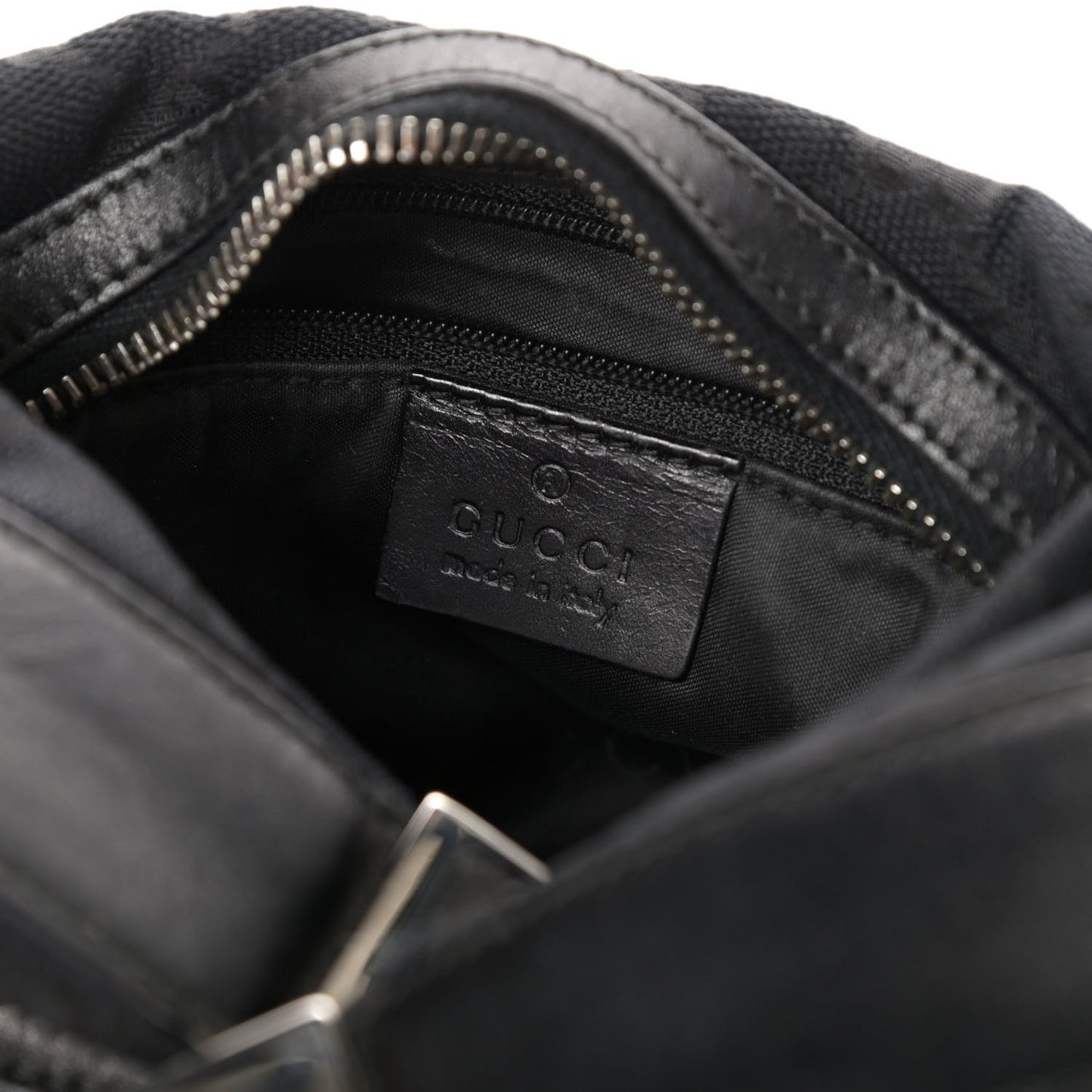 Monogram GG Clasp Hobo Black