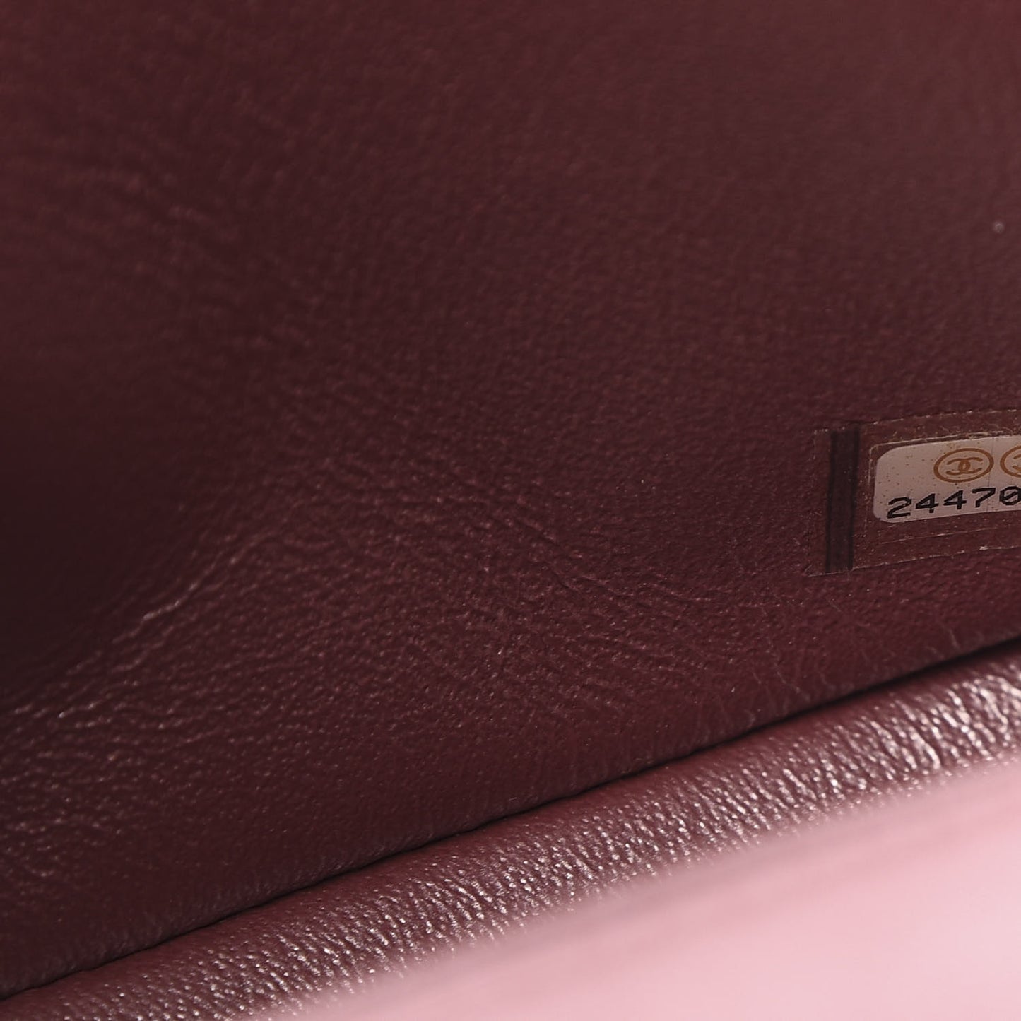 Metallic Lambskin Quilted Mini Rectangular Flap Pink