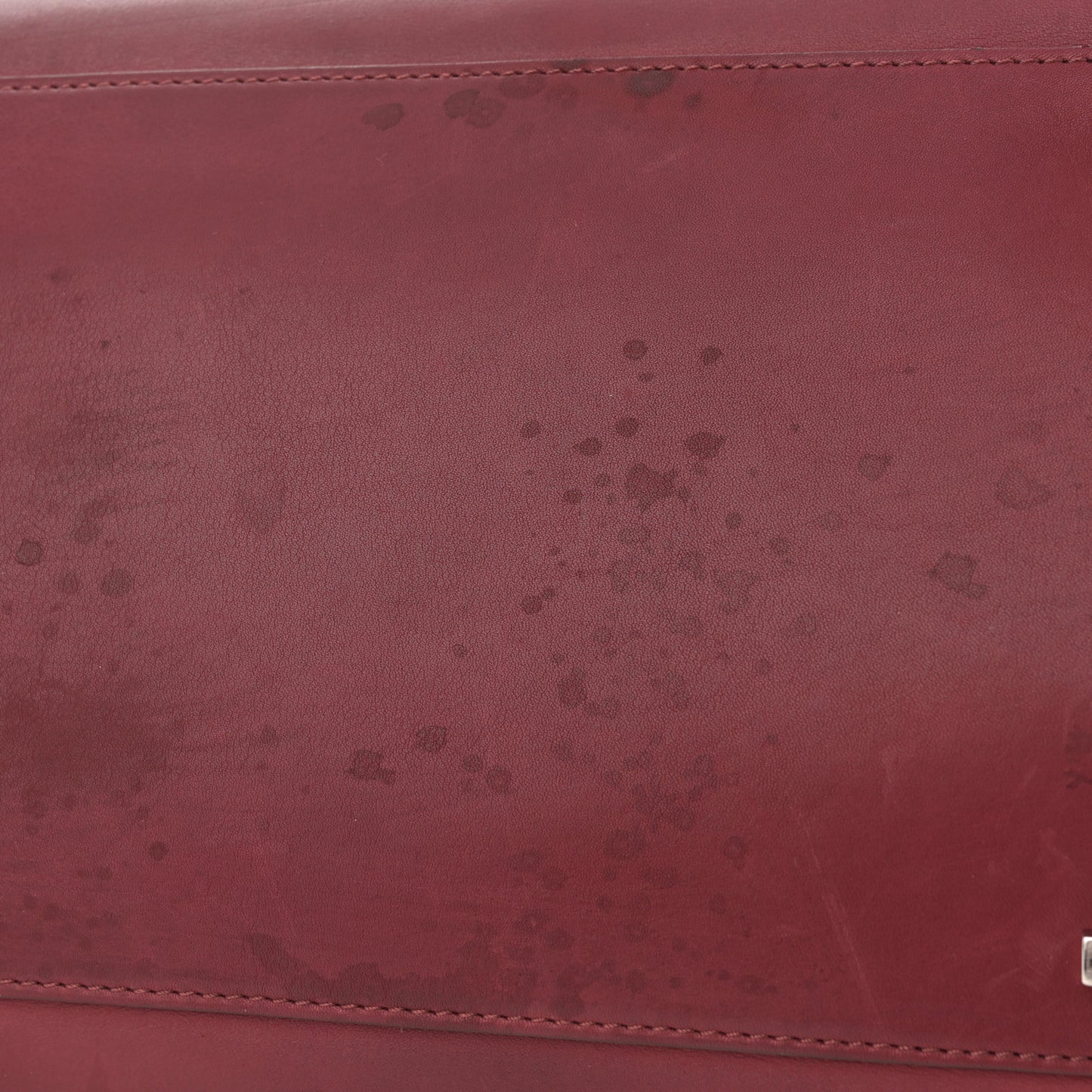 Polished Saddle Calfskin Soft Margaux 15 Amaranto