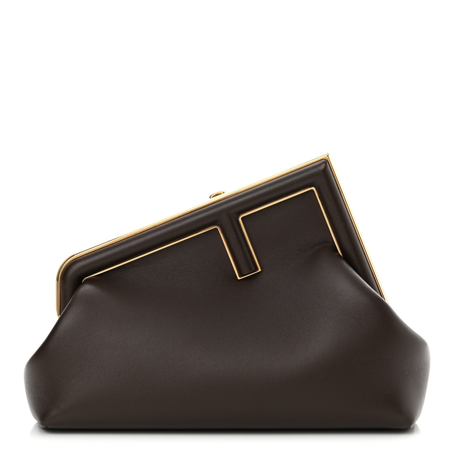 Fendi Shiny Nappa Small Fendi First Chocolate 1 of 11