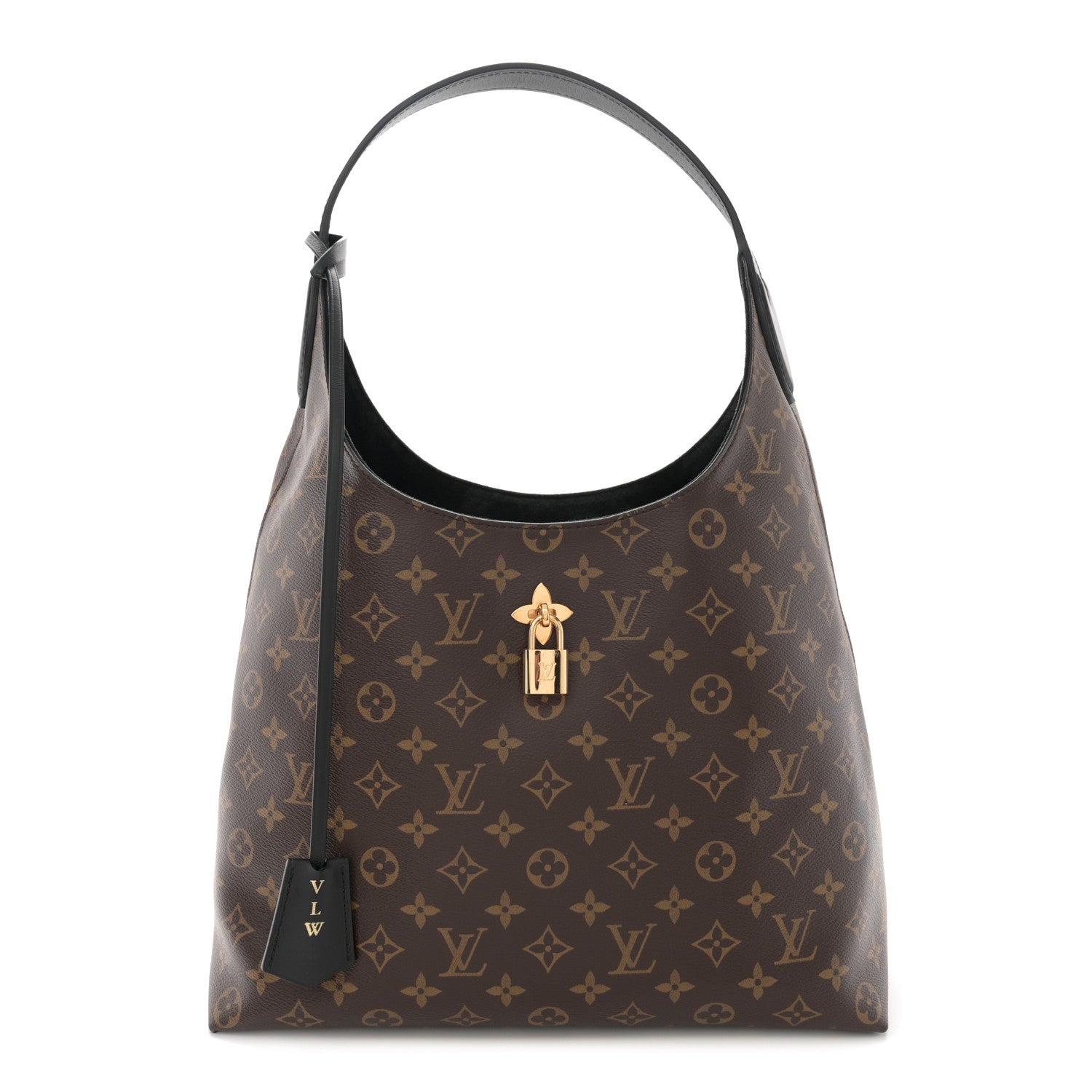 Louis Vuitton Monogram Flower Hobo Black 1 of 11