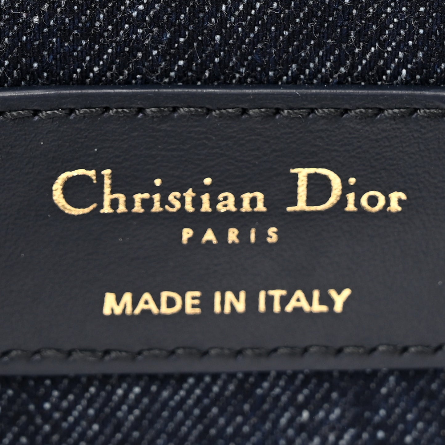 Denim All Over Miss Dior Flap Blue