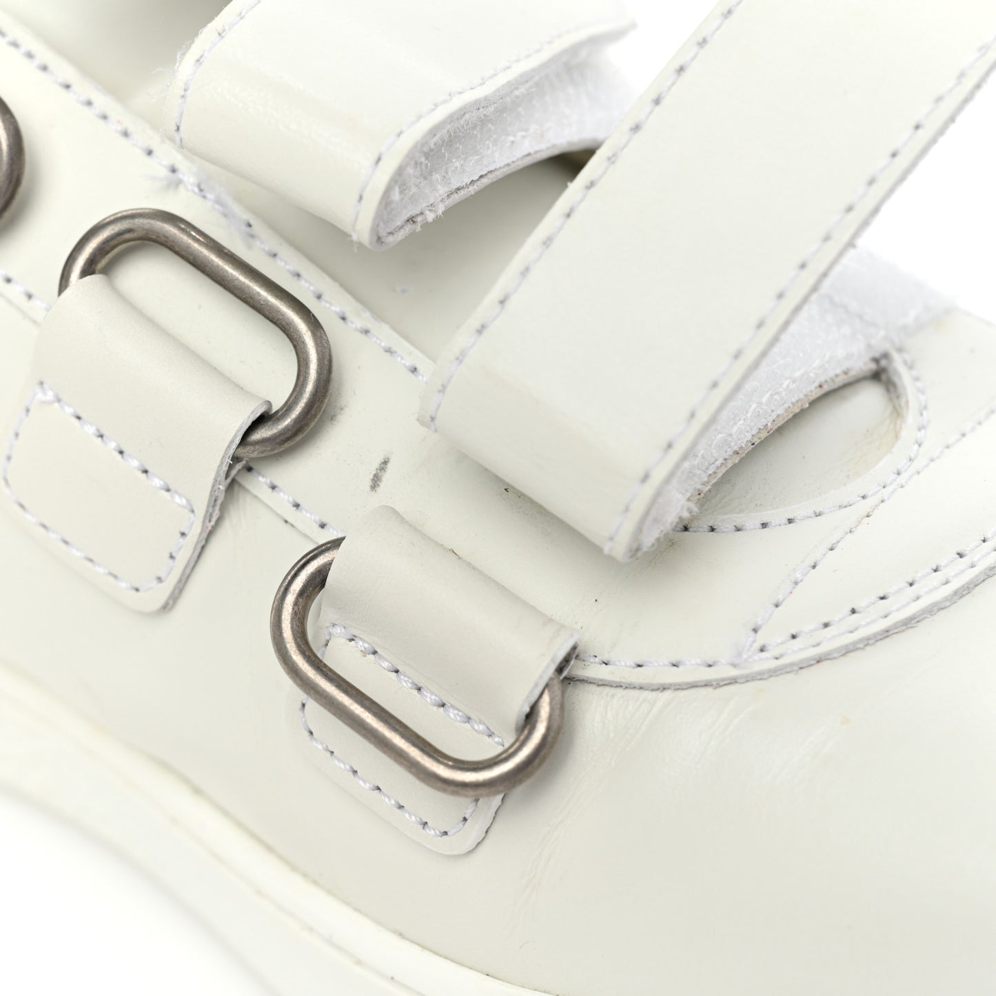 Miro Soft Calfskin Interlocking G Womens New Ace Sneakers 36 White Red Flame Green