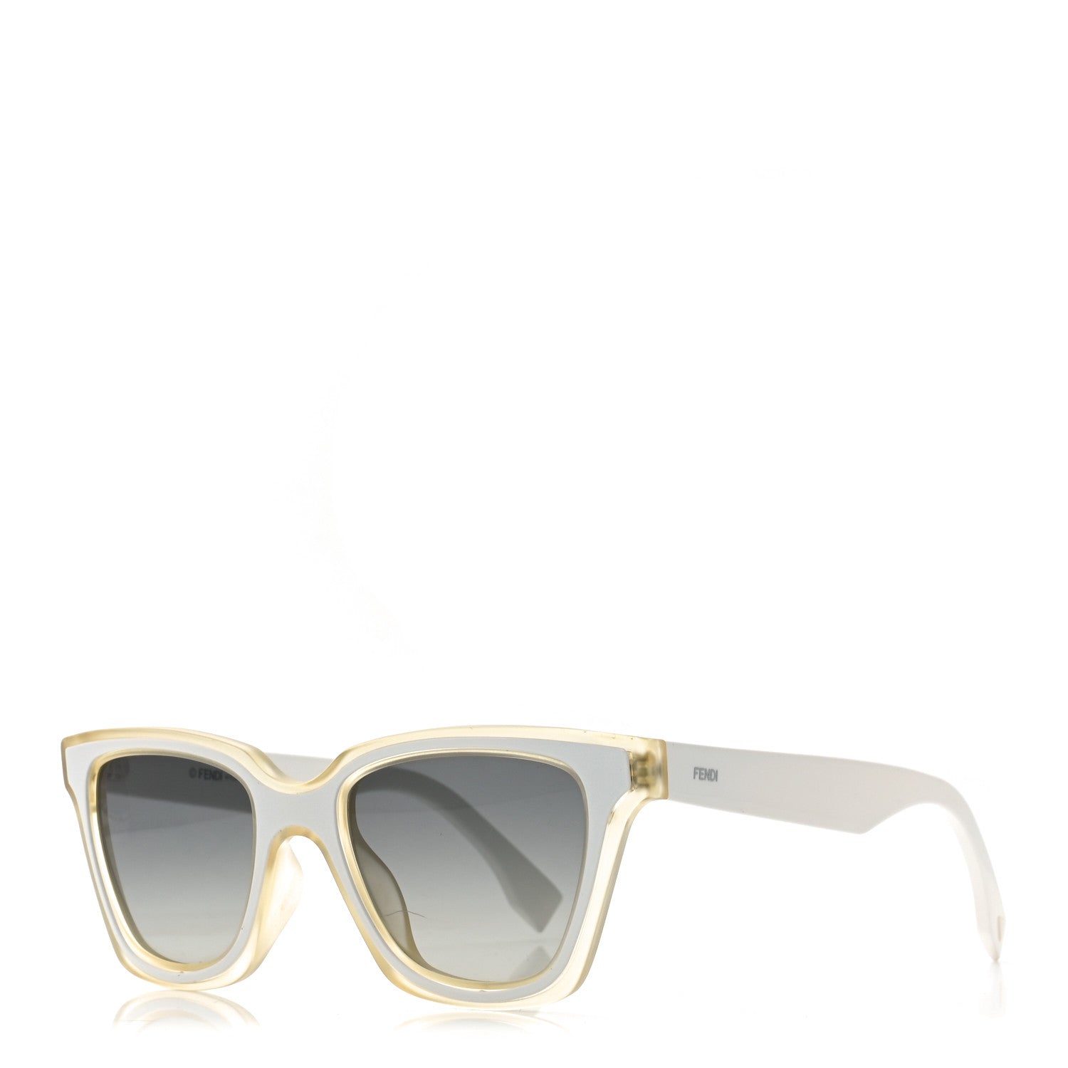 Fendi Acetate Sunglasses FF 0195/S White Gold 1737342 – FASHIONPHILE