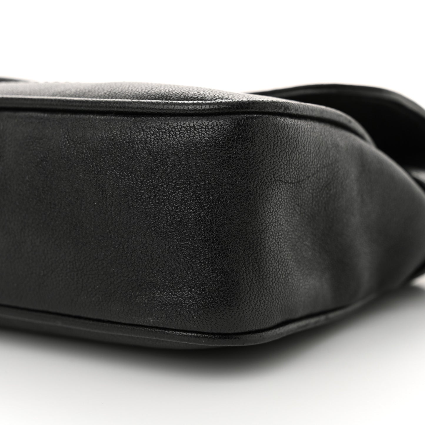 Goatskin Small GG Monochrome Aphrodite Shoulder Bag Black