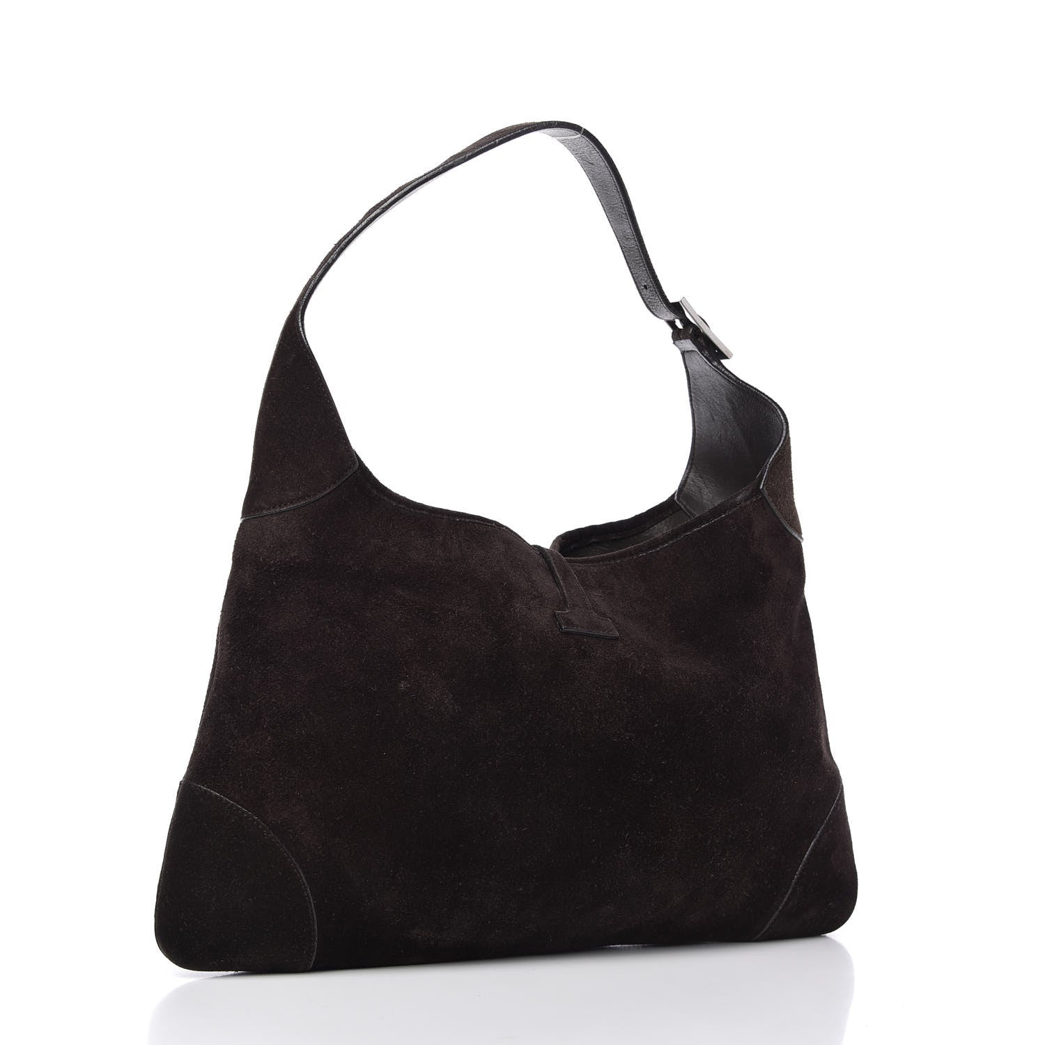 Gucci Suede Jackie Hobo Dark Brown 3 of 10