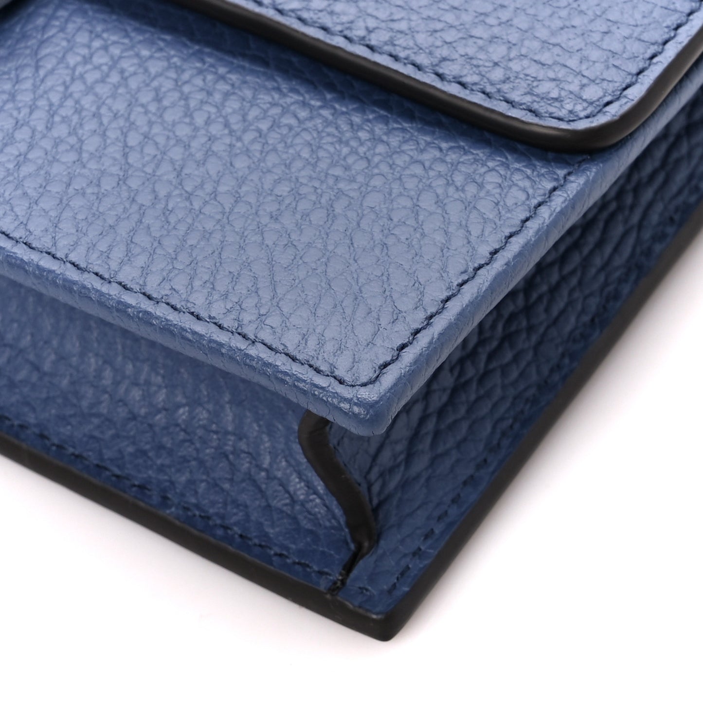 Dollar Calfskin Interlocking G Chain Wallet Caspian