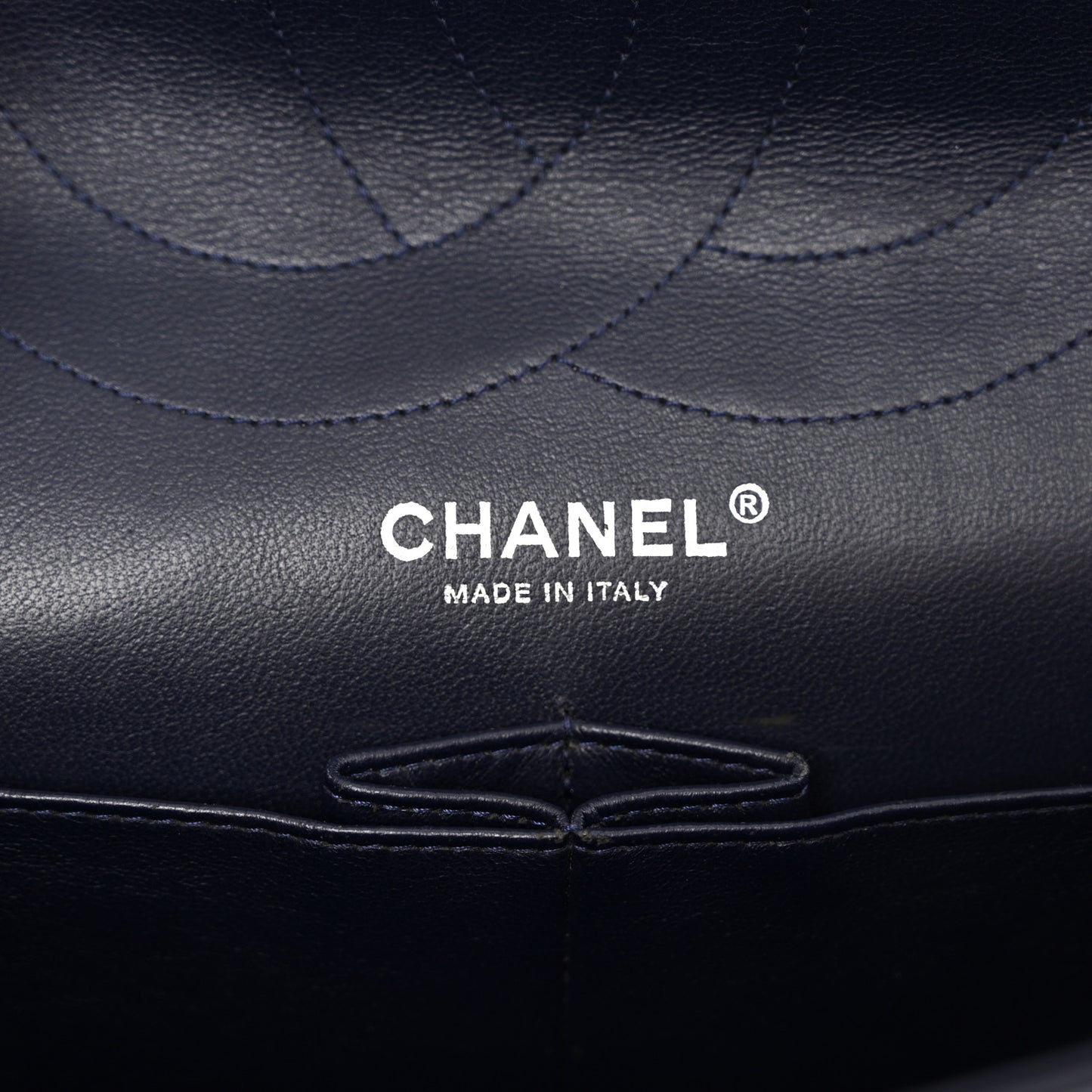 Aged Calfskin Quilted 2.55 Reissue 227 Flap Navy