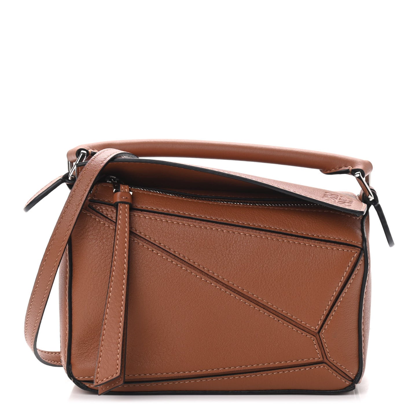 Calfskin Mini Puzzle Bag Tan