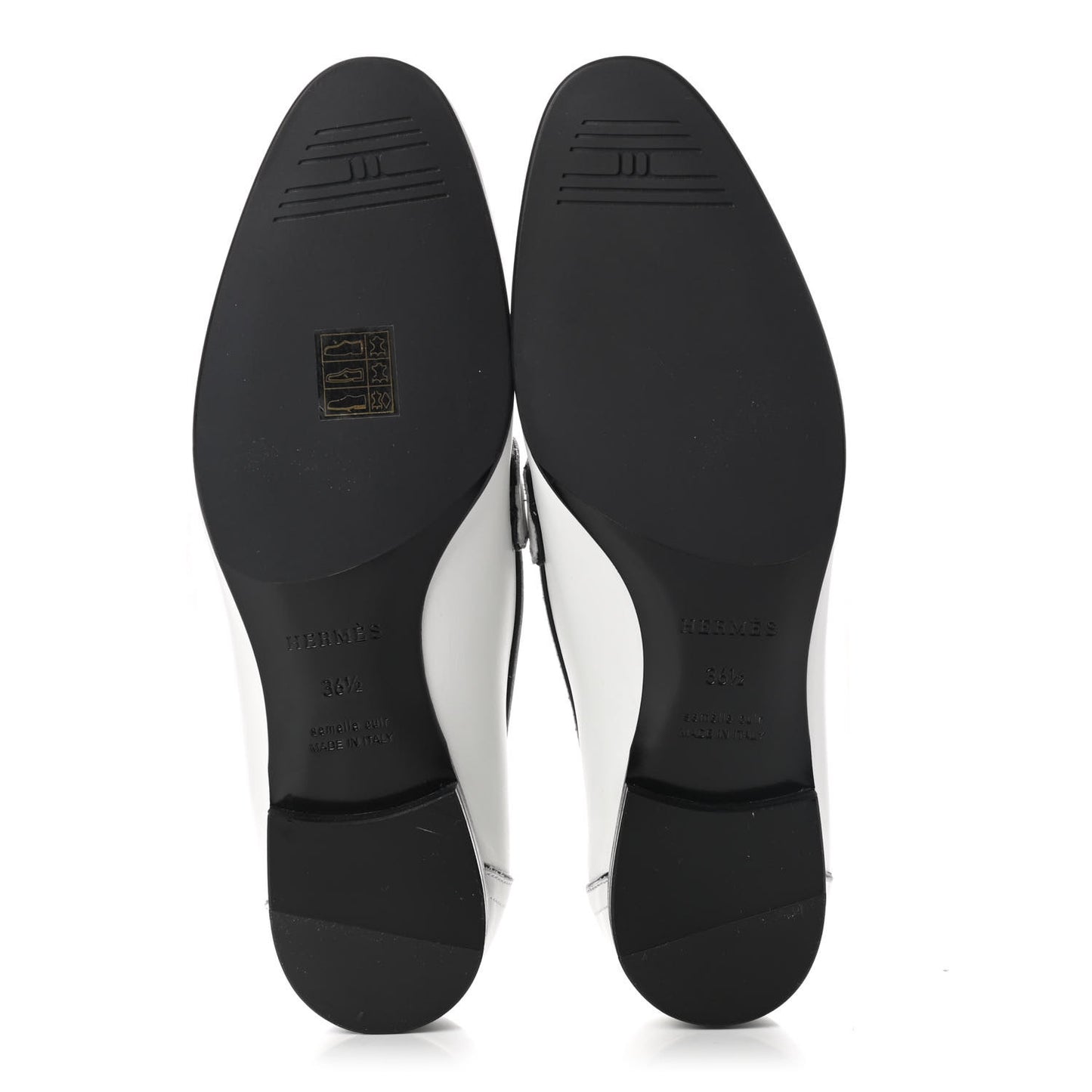 Calfskin Womens Paris Loafers 36.5 White