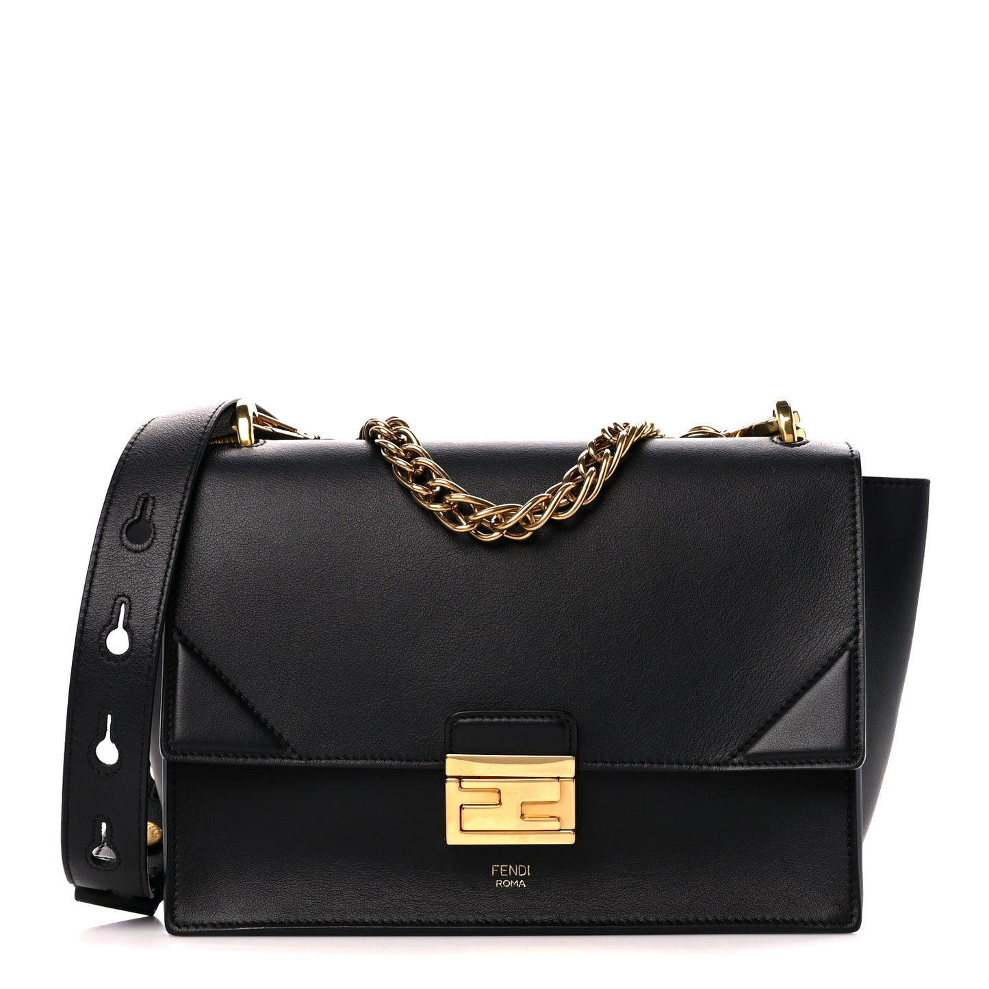 Vitello Grace Matte Kan U Shoulder Bag Black