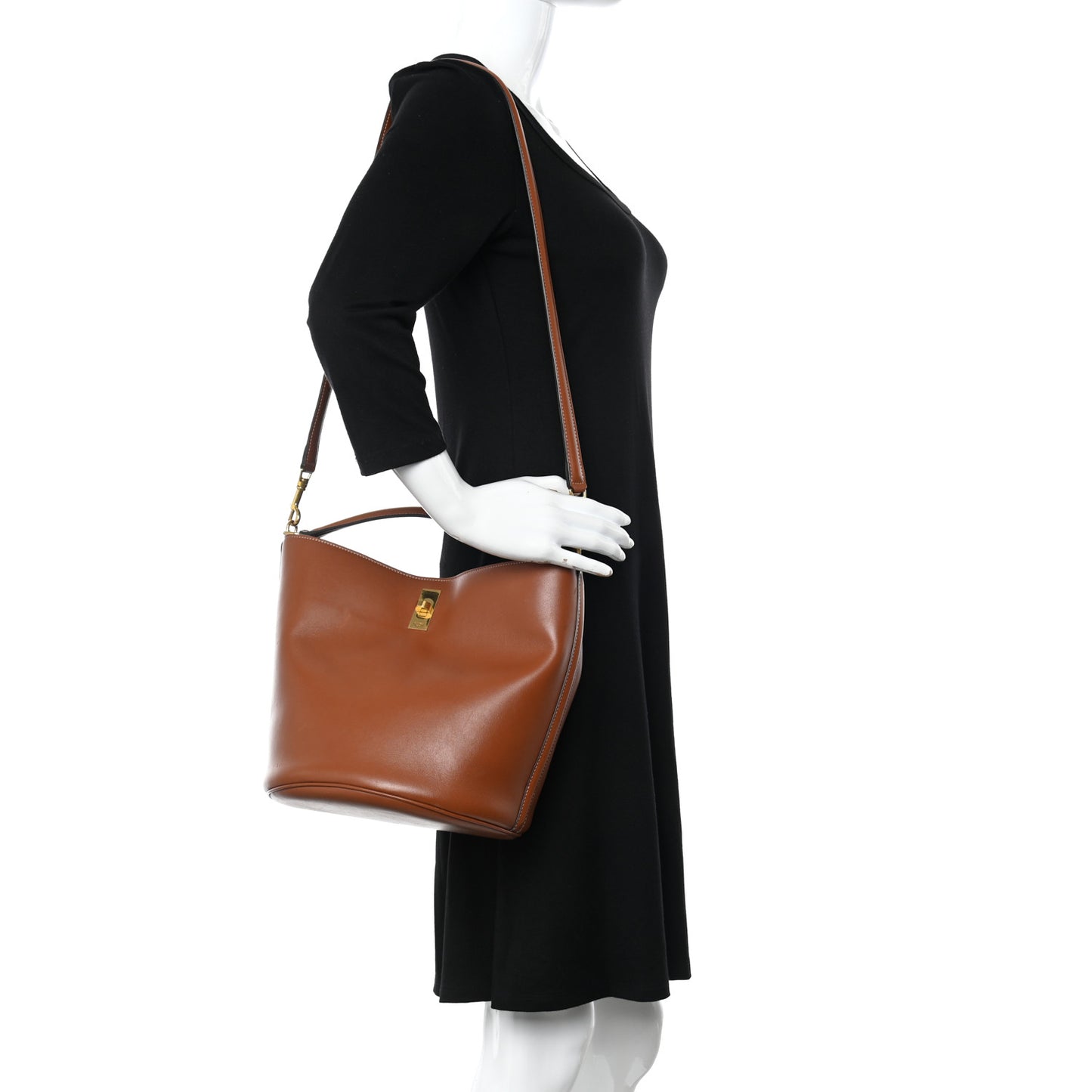 Smooth Calfskin Bucket 16 Bag Tan