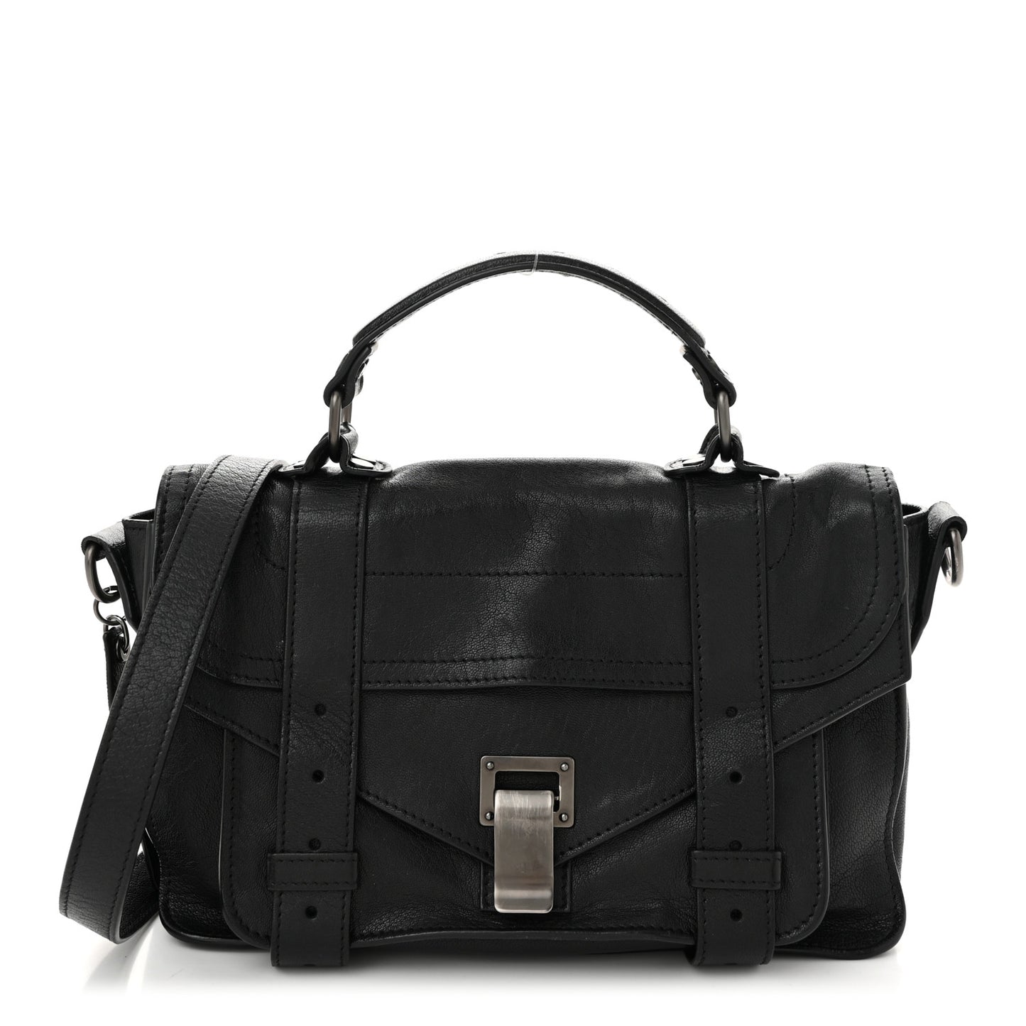 Lambskin Tiny PS1 Satchel Black