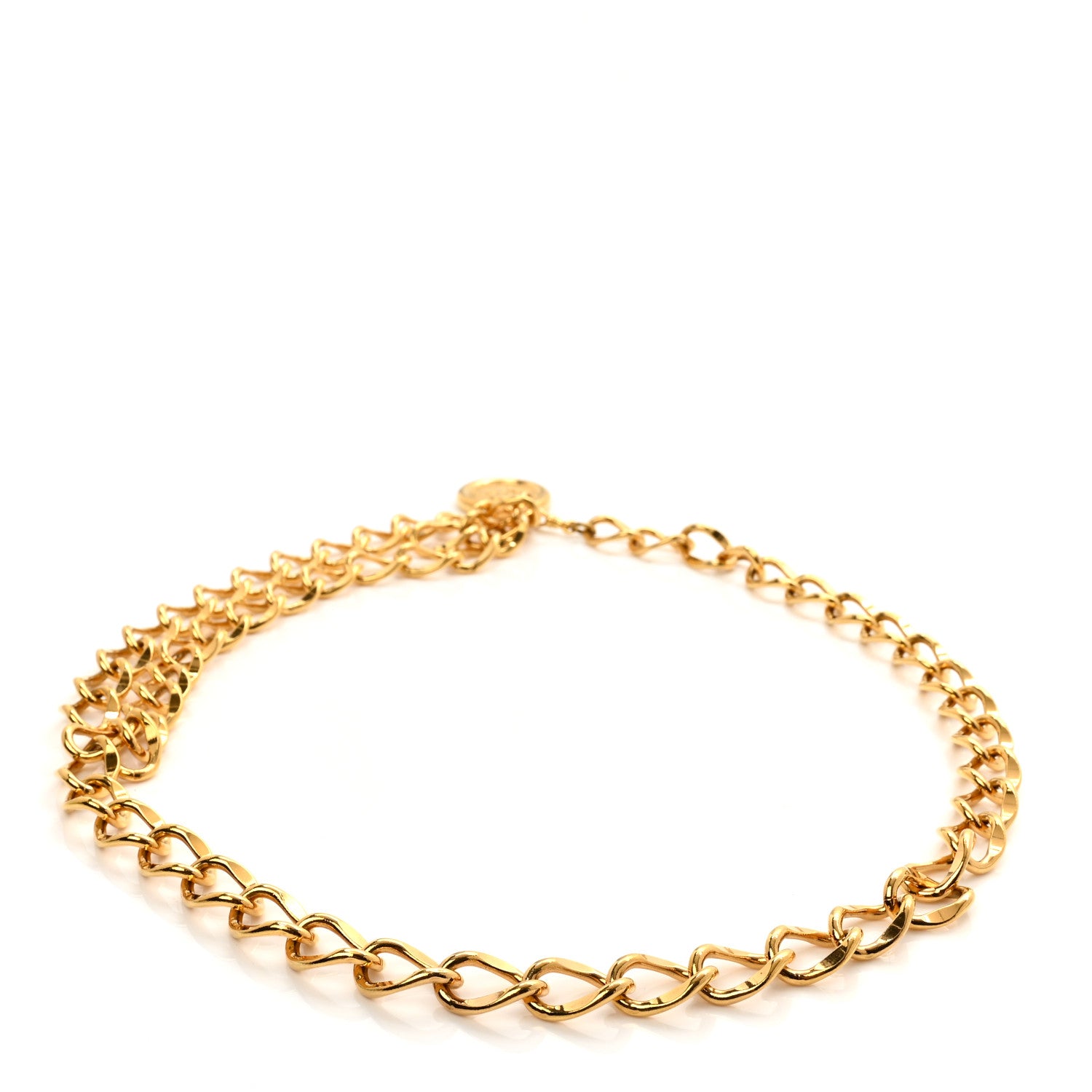 Chanel Metal Chain CC Medallion Belt Gold 2 of 3