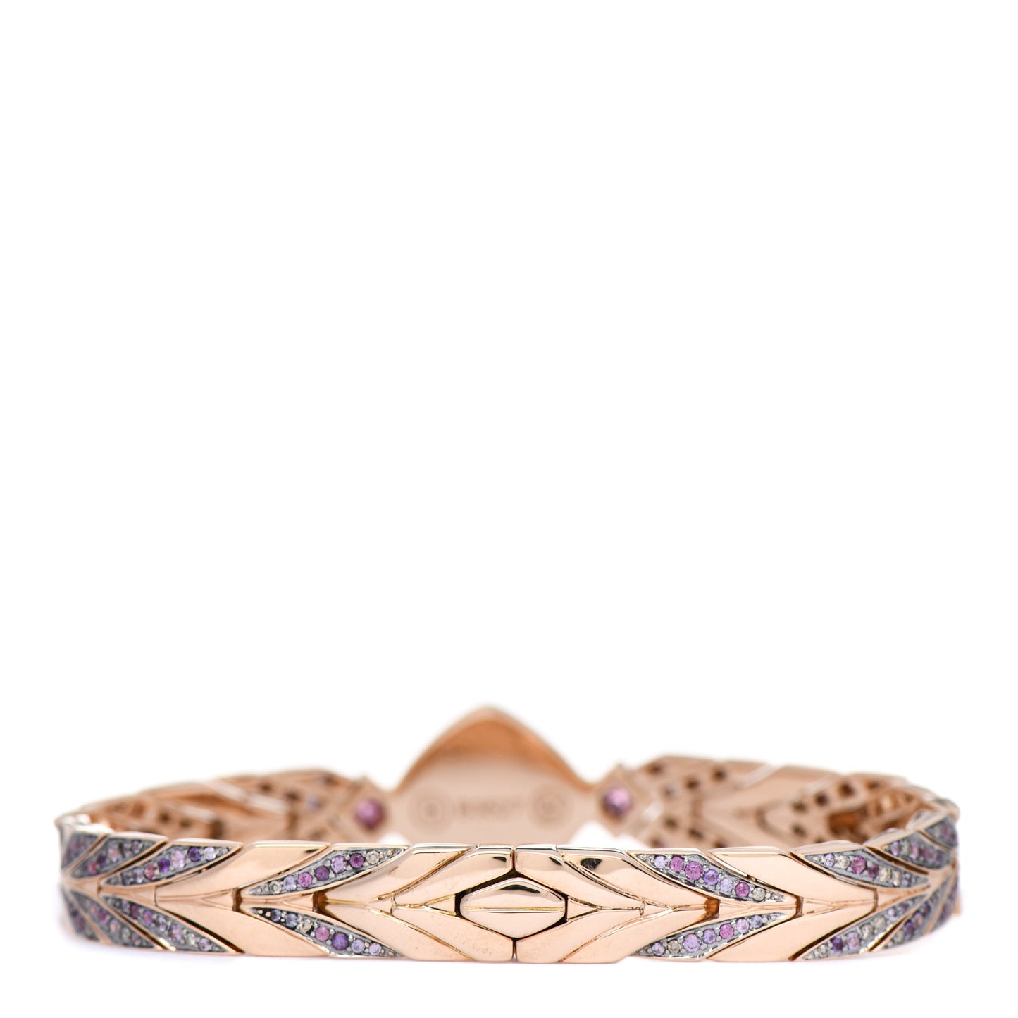 18K Rose Gold Diamond Multi-Gemstone Cinta Bracelet