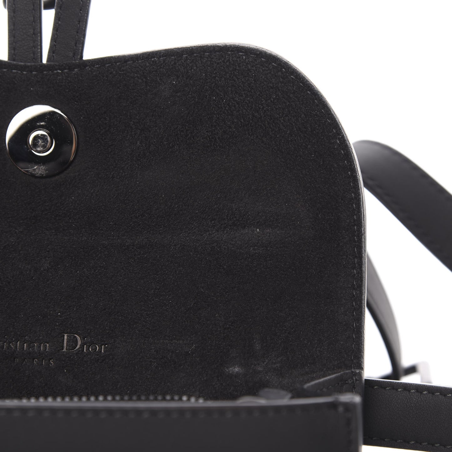 Ultra Matte Calfskin Saddle Belt Bag Black