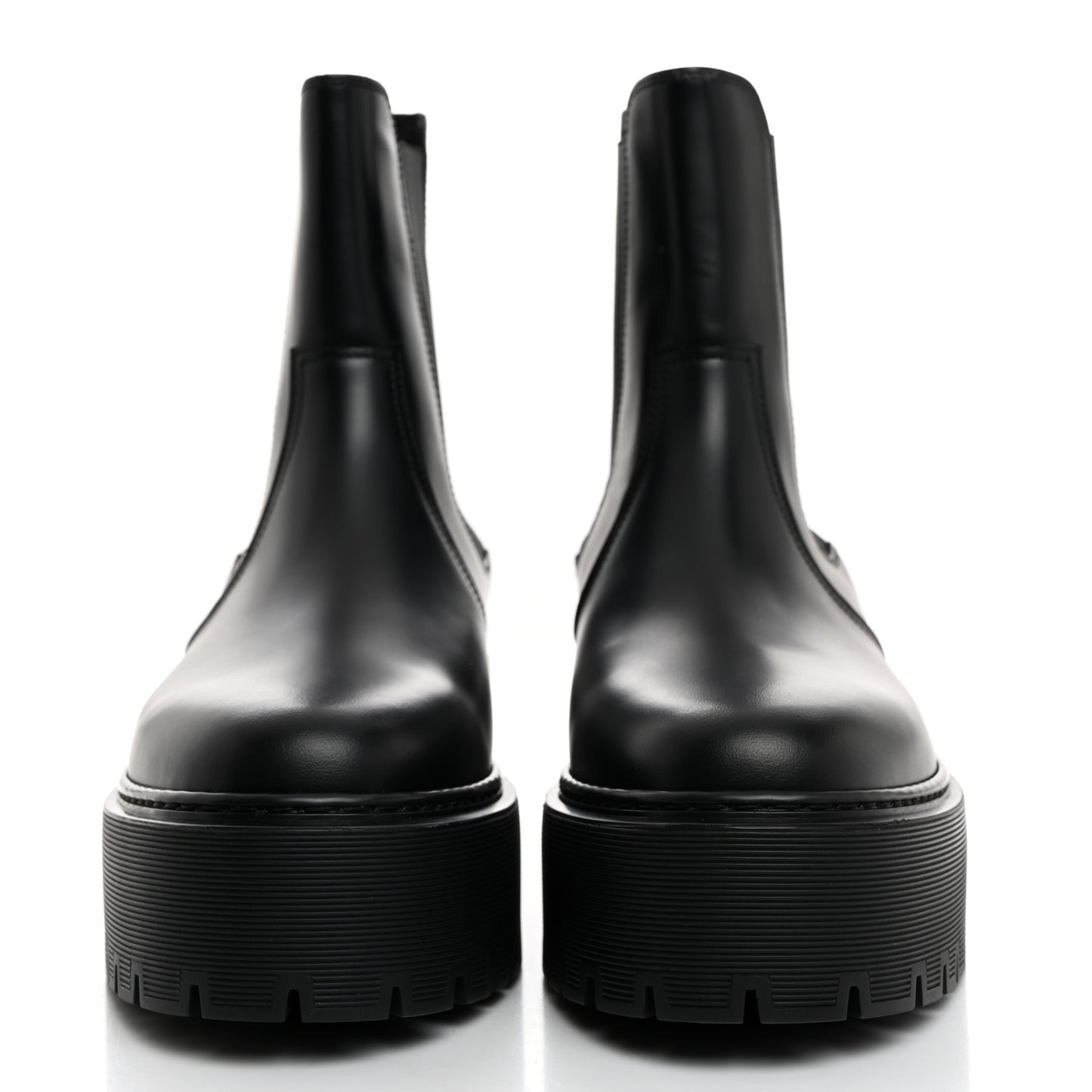 Calfskin Harrow Ankle Boots 37.5 Black