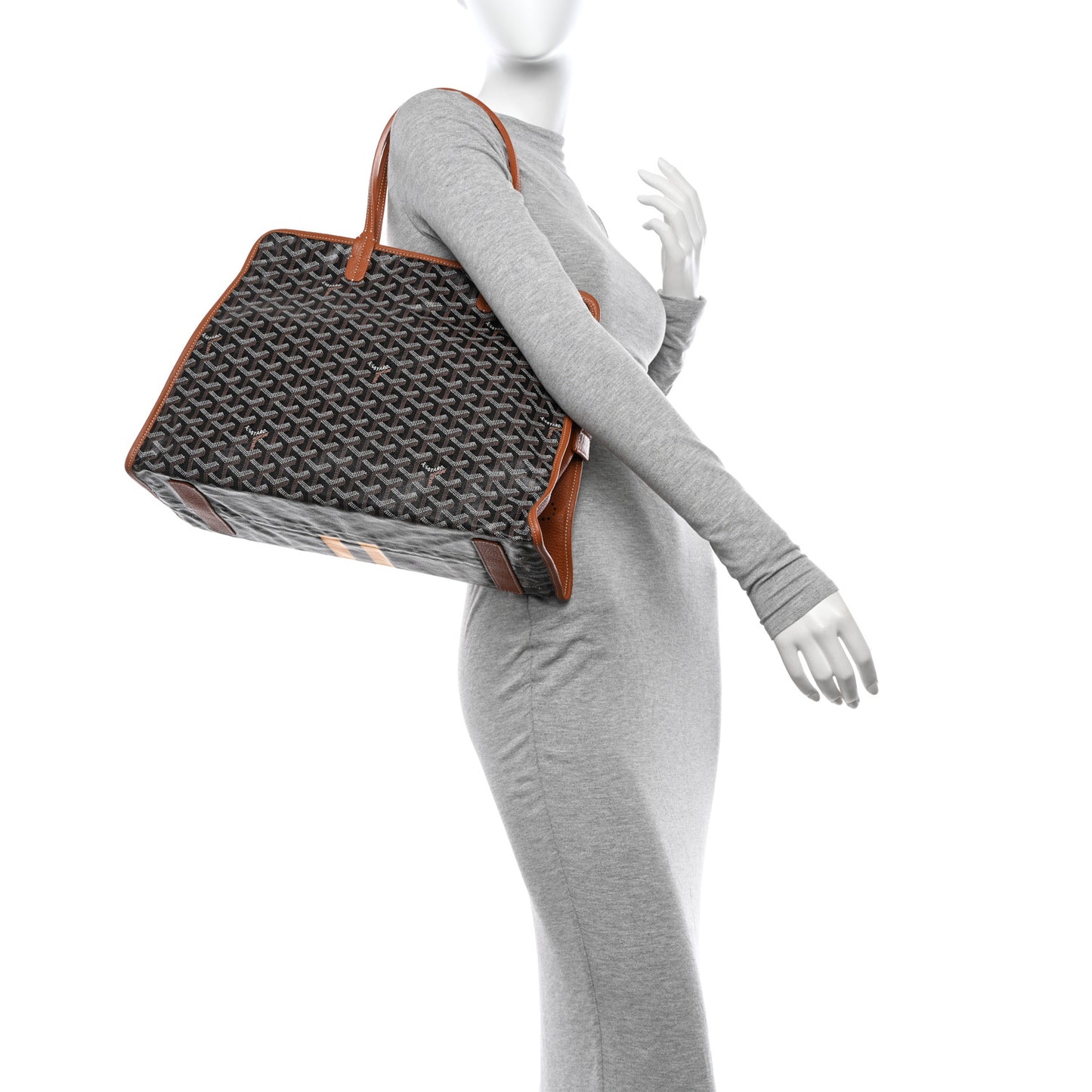 Goyardine Sac Hardy Pet Carrier PM Black Gold