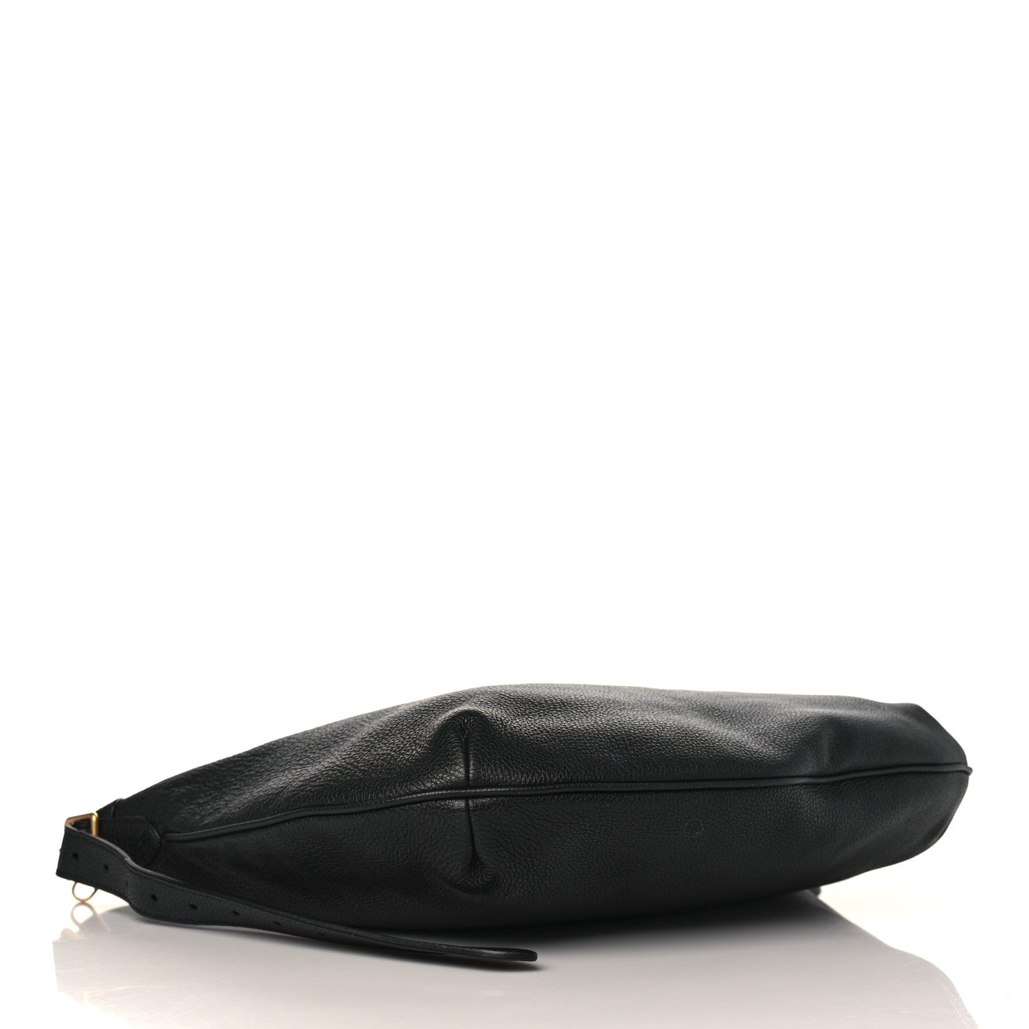 Gucci Grained Calfskin Logo Half Moon Hobo Black 4 of 9