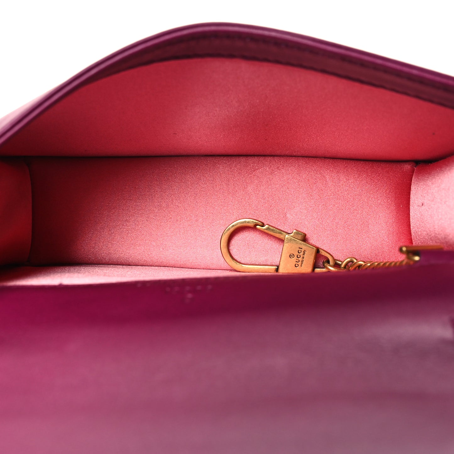 Velvet Matelasse GG Marmont Mini Bag Fuchsia Violet Cyclamen