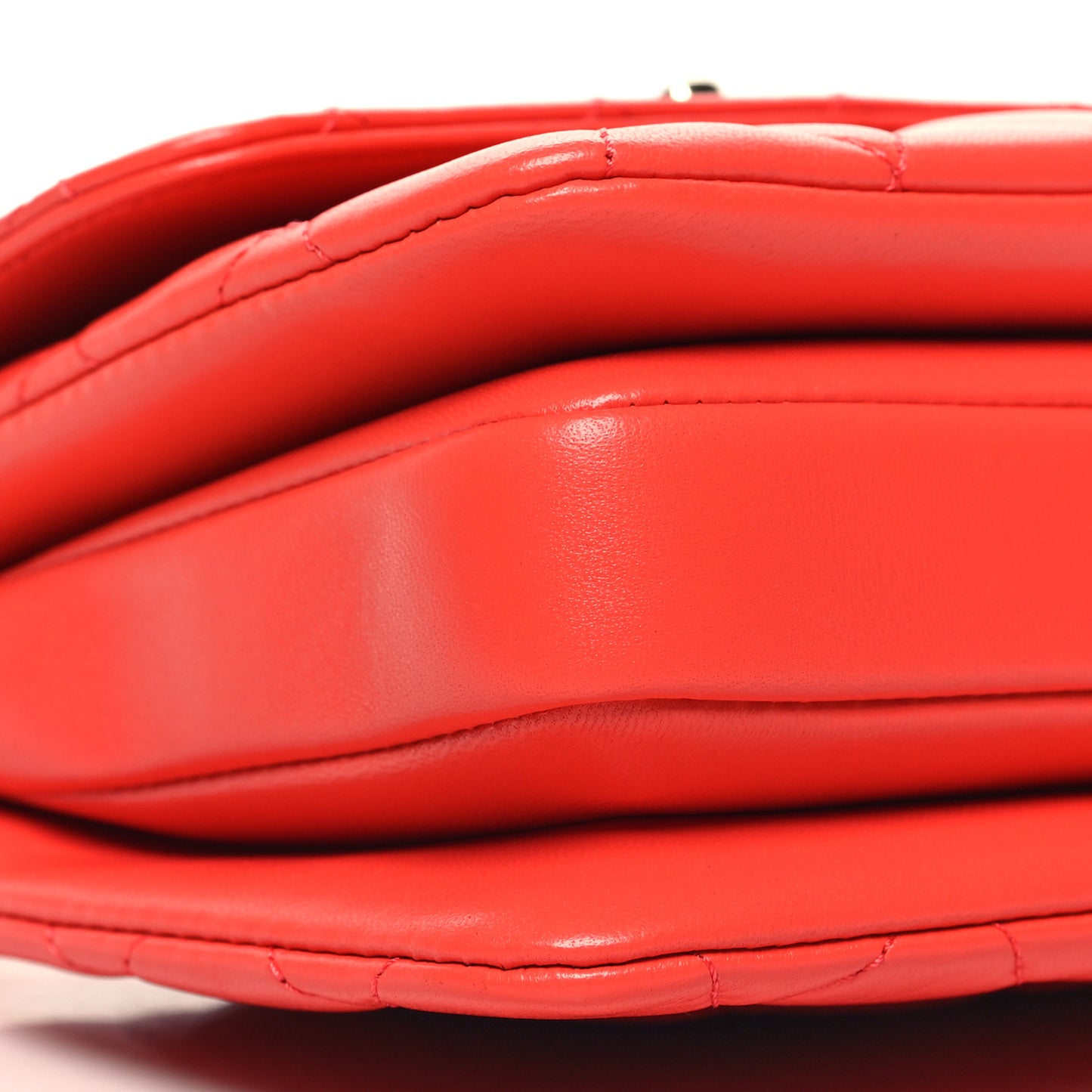 Lambskin Quilted Mini Trendy CC Dual Handle Flap Bag Red