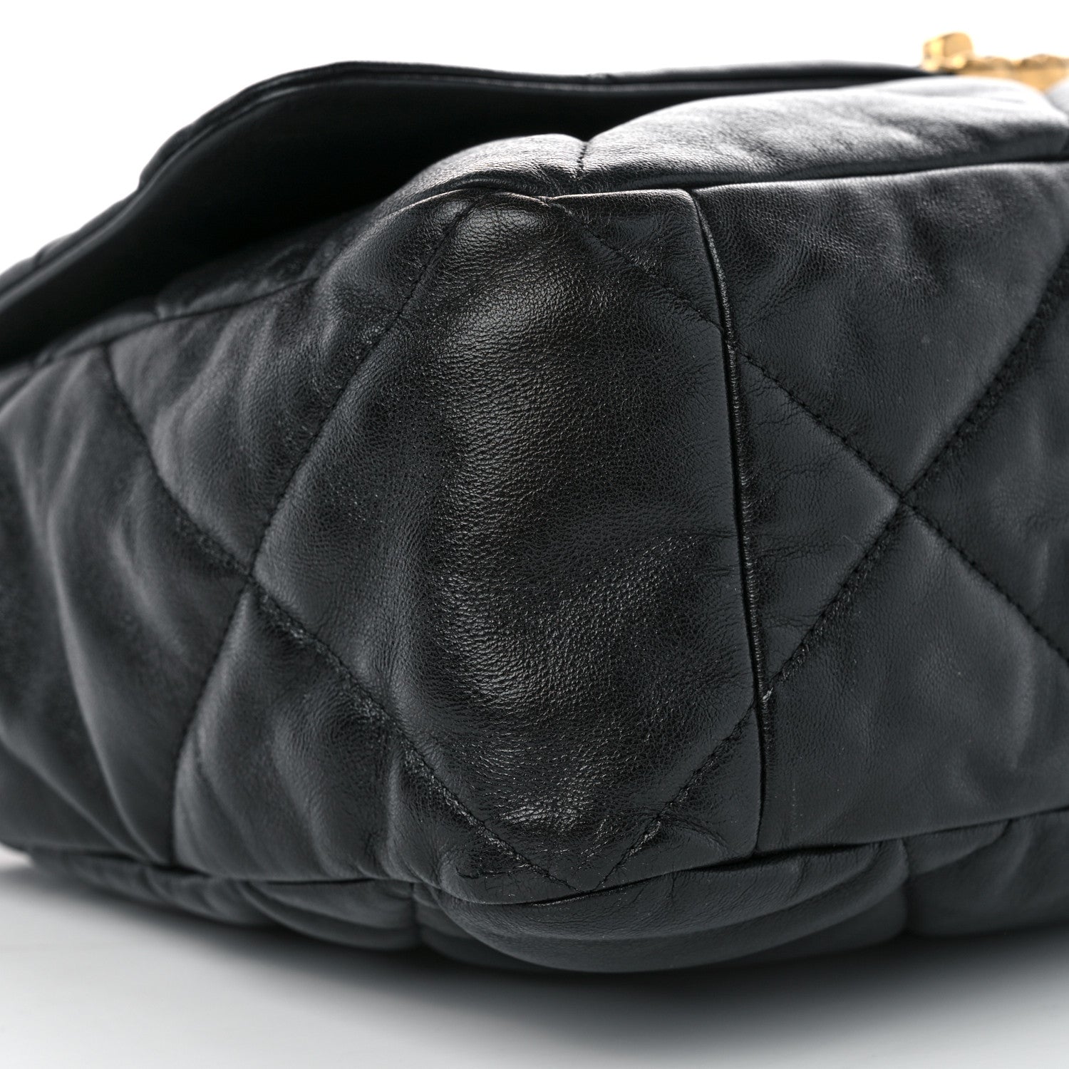Chanel Lambskin Quilted Maxi Chanel 19 Flap Black 9 of 11