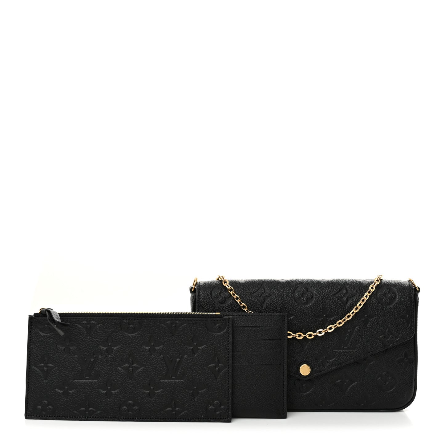 Empreinte Pochette Felicie Chain Wallet Black
