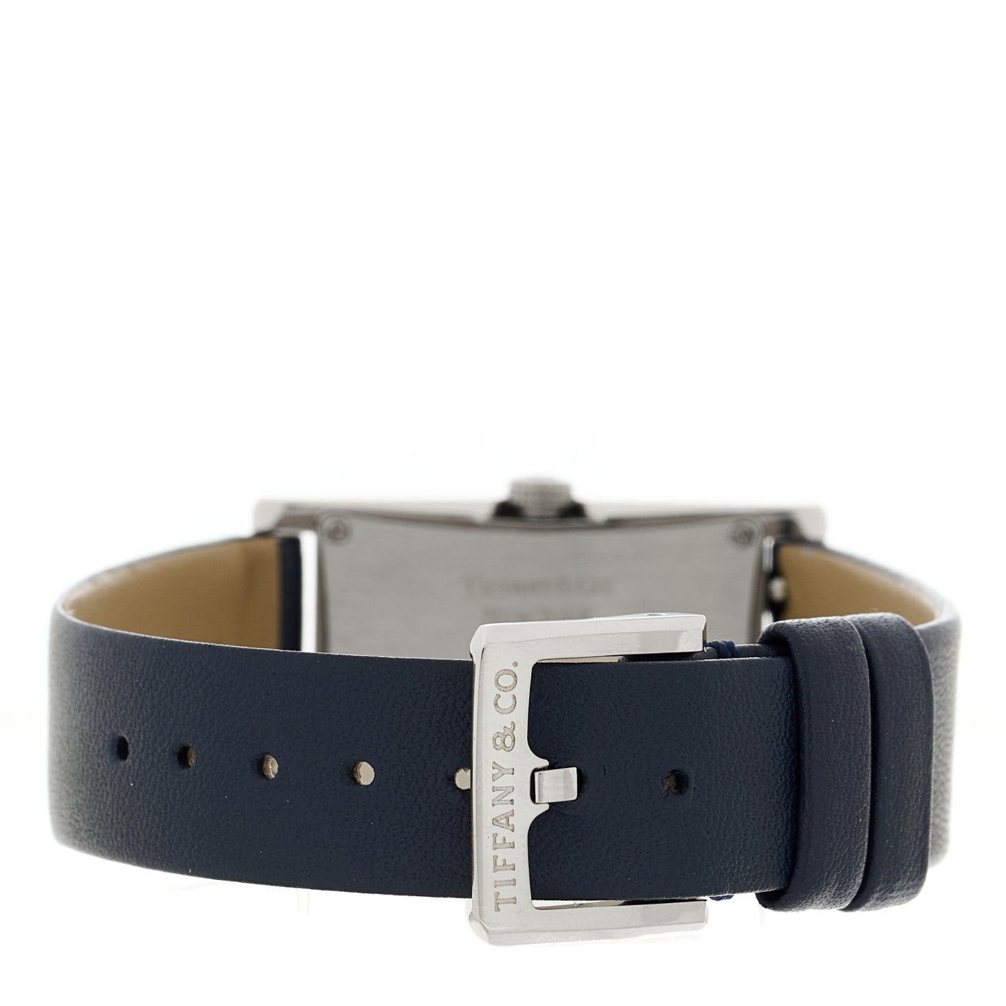 Stainless Steel Calfskin 22mm East West Quartz Watch Blue