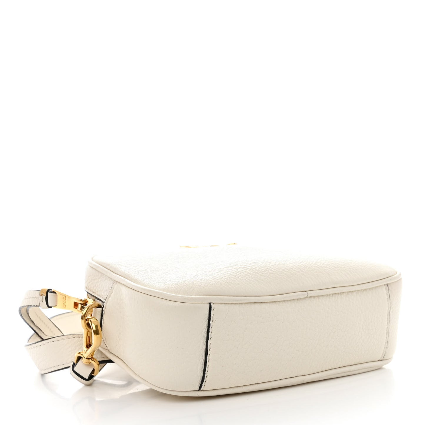 Vitello Daino Camera Crossbody Bianco