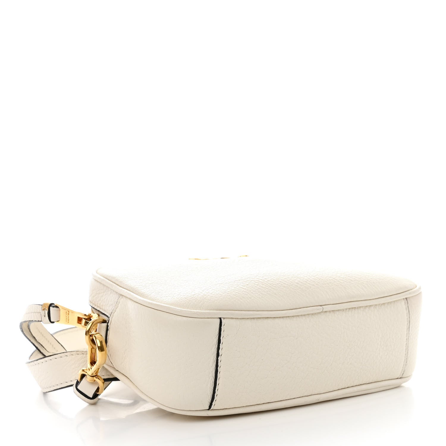 Prada Vitello Daino Camera Crossbody Bianco 4 of 12
